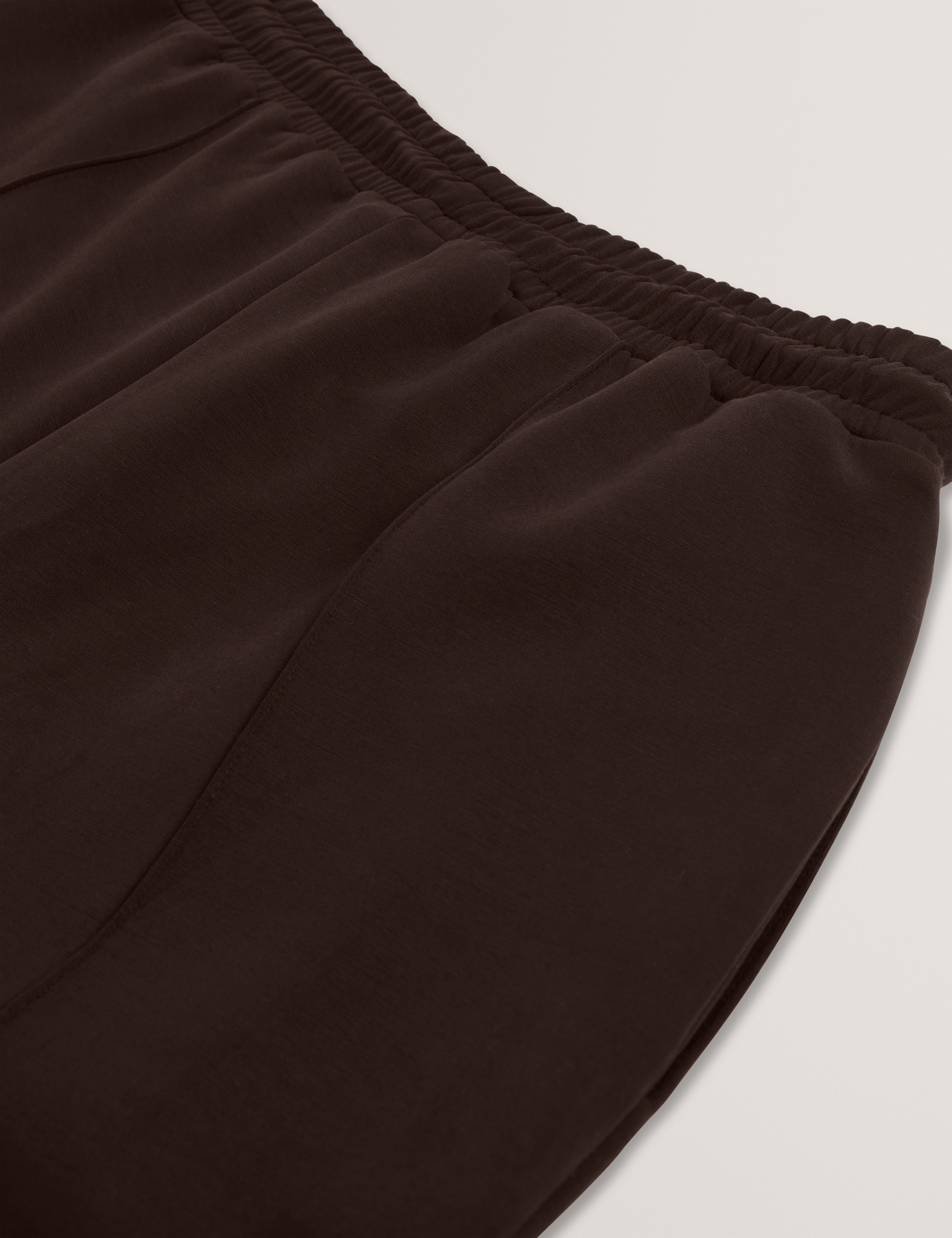 Nowelll Cupro Split Hem Jogger Dk-Brown