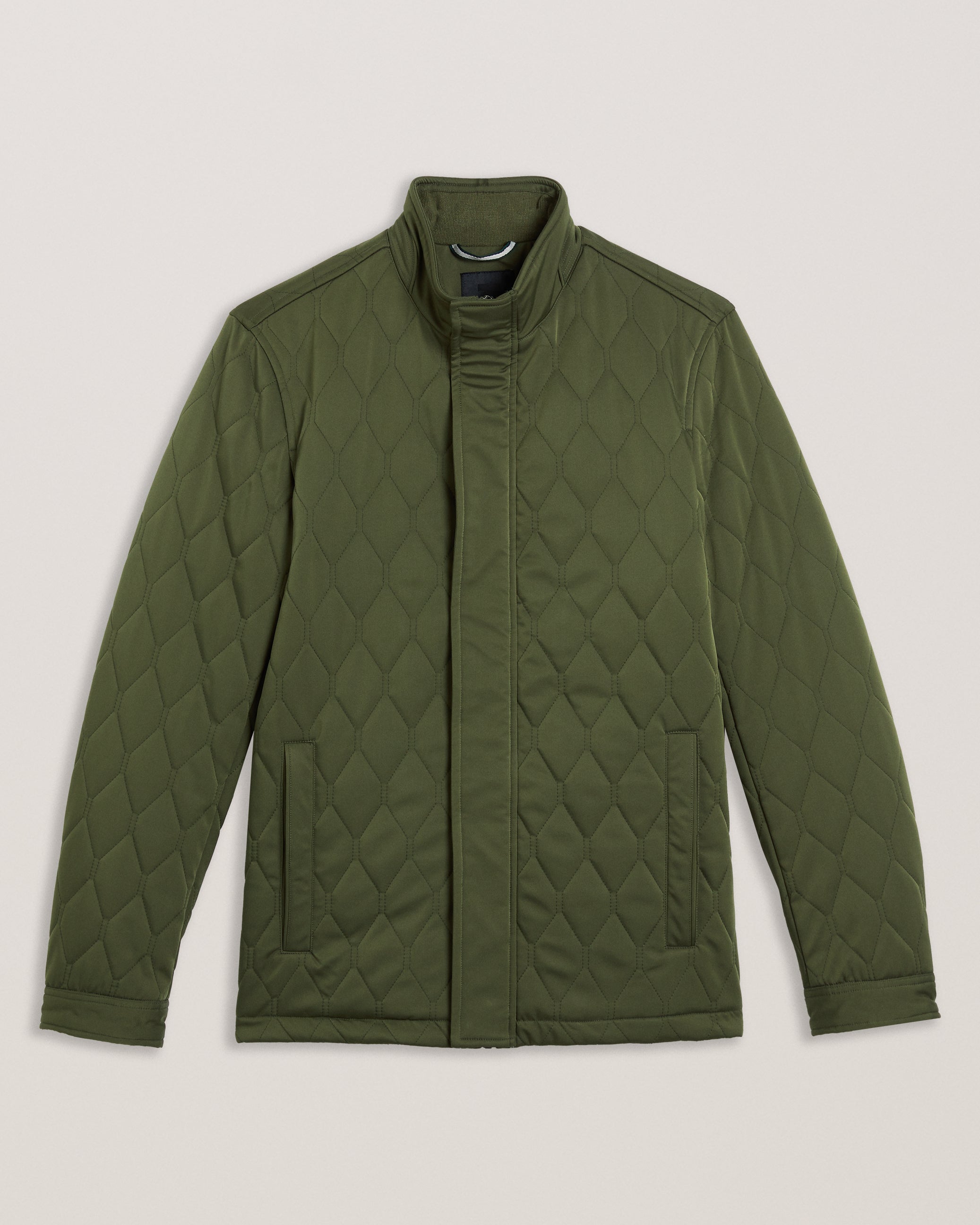 Zampa Quilted Funnel Jacket Mid-Green