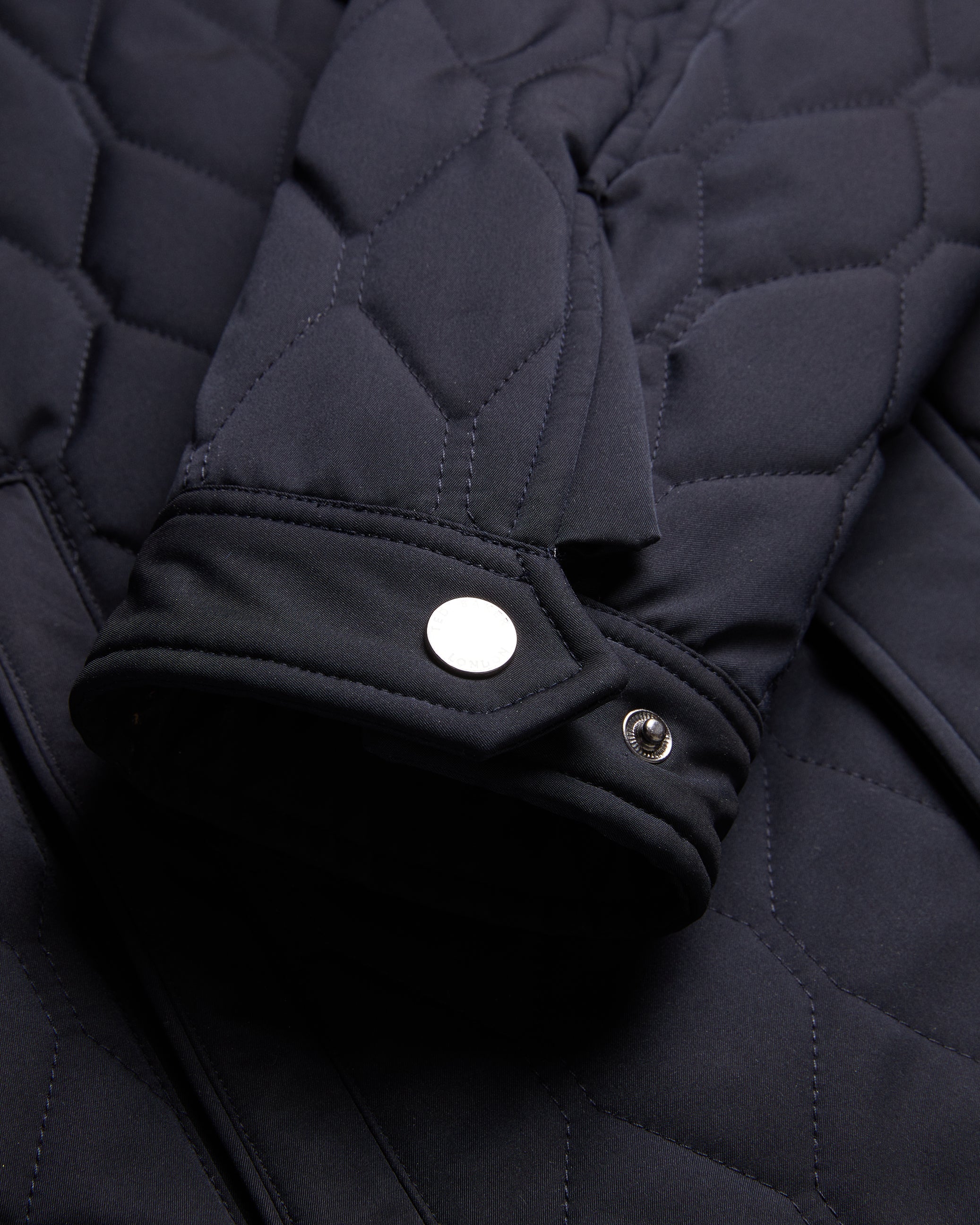 Zampa Quilted Funnel Jacket Navy