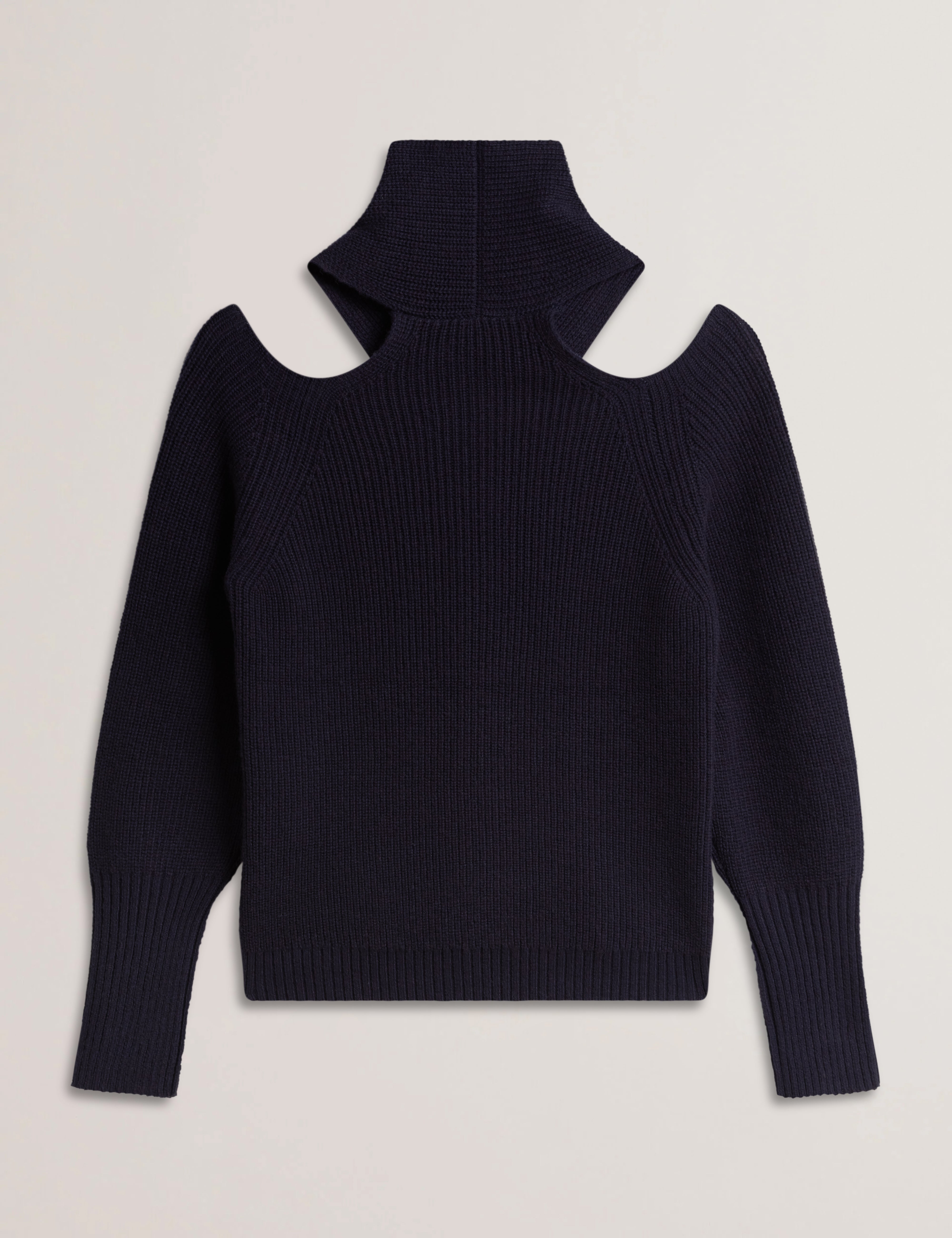 Elanaa Cut Out Detail Knit Sweater Navy