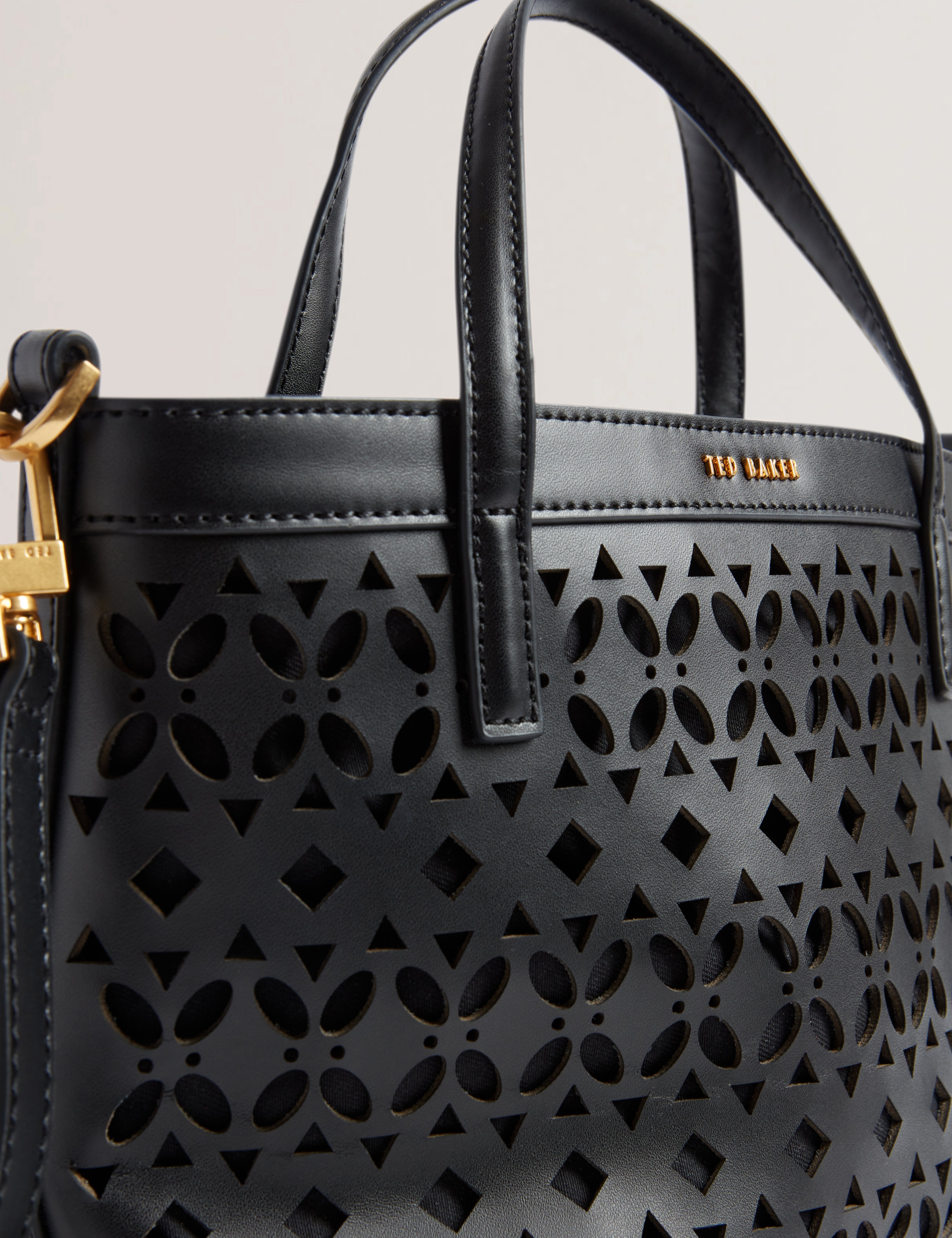 Lissann Laser-Cut Mini Shopper Black