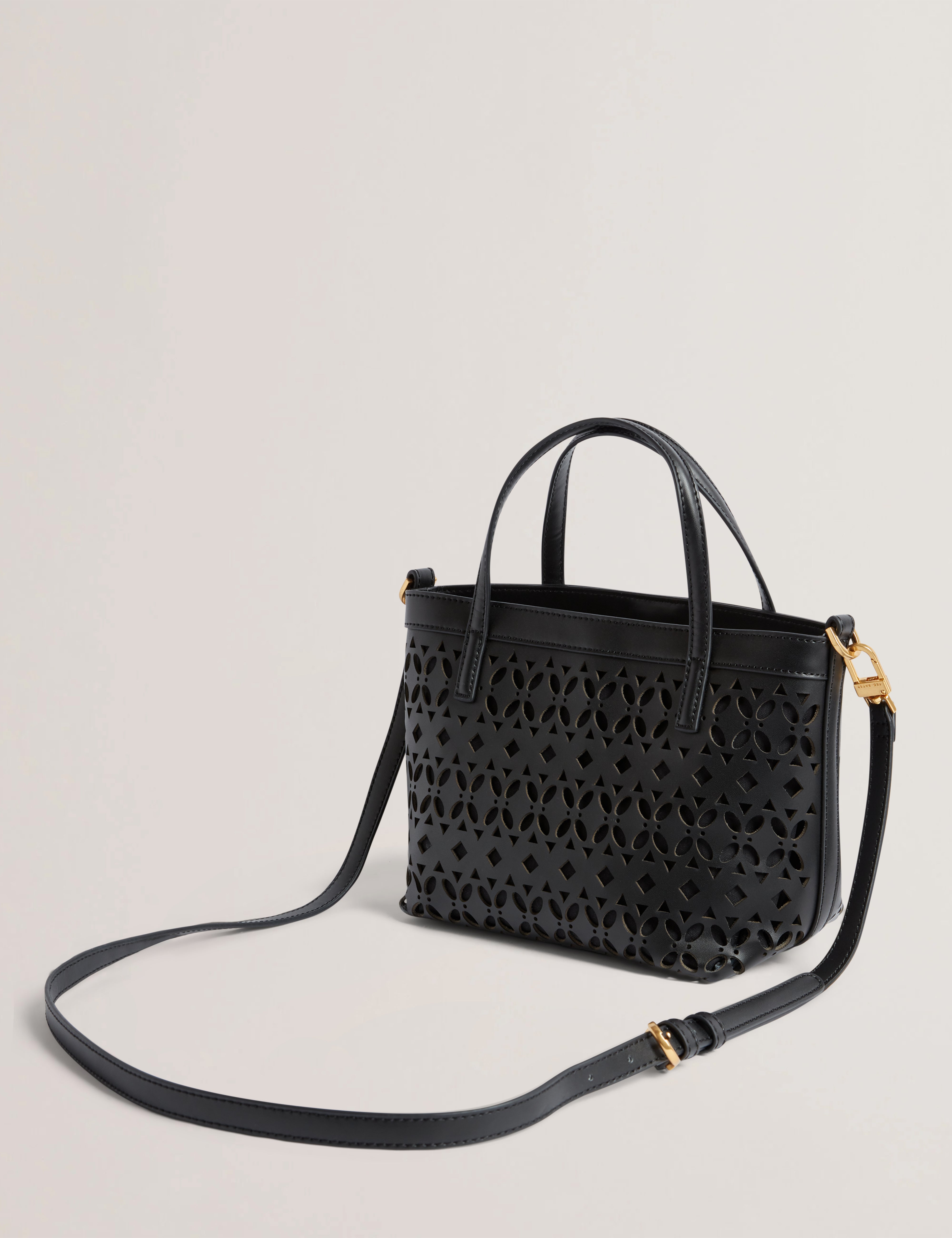 Lissann Laser-Cut Mini Shopper Black