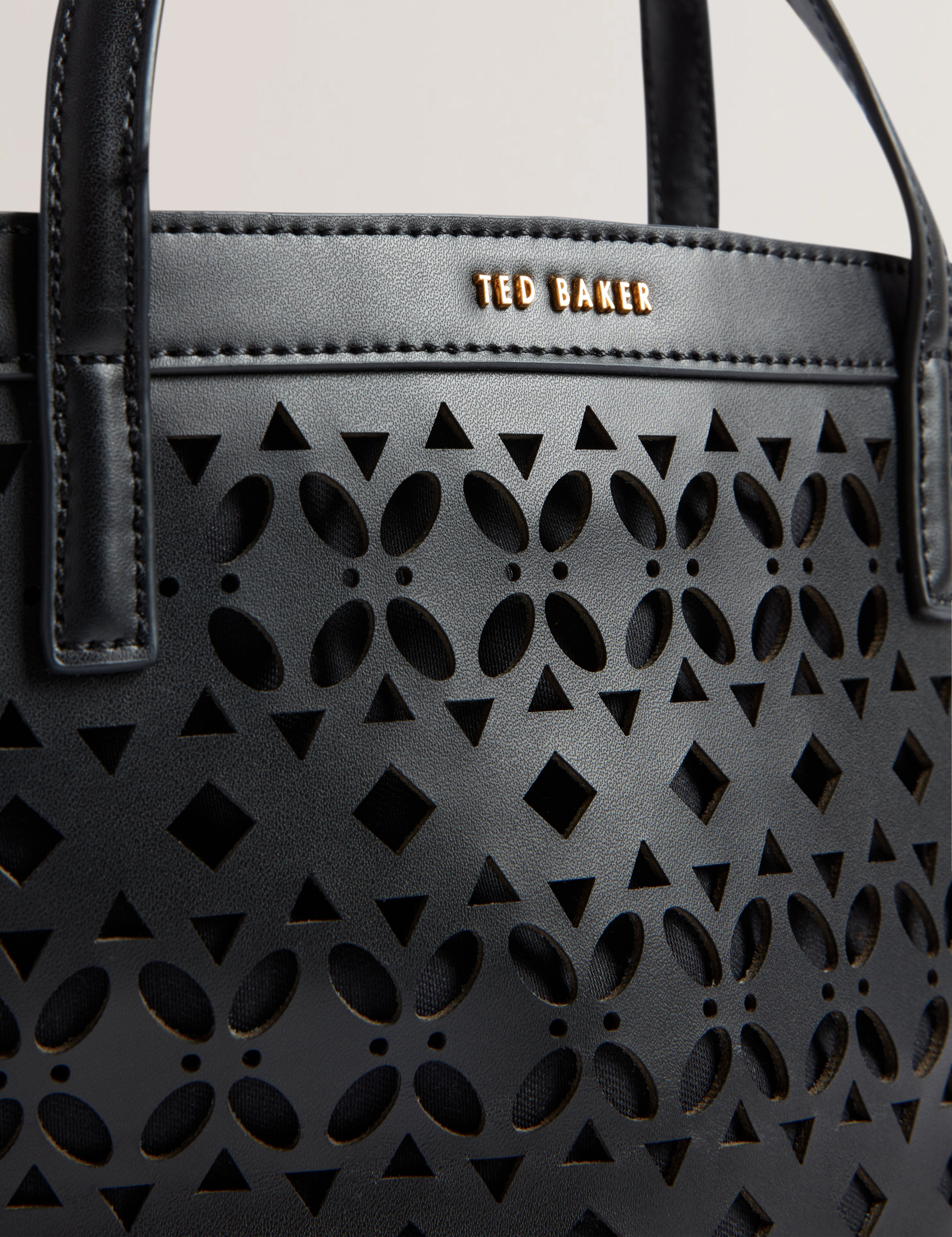 Lissann Laser-Cut Mini Shopper Black