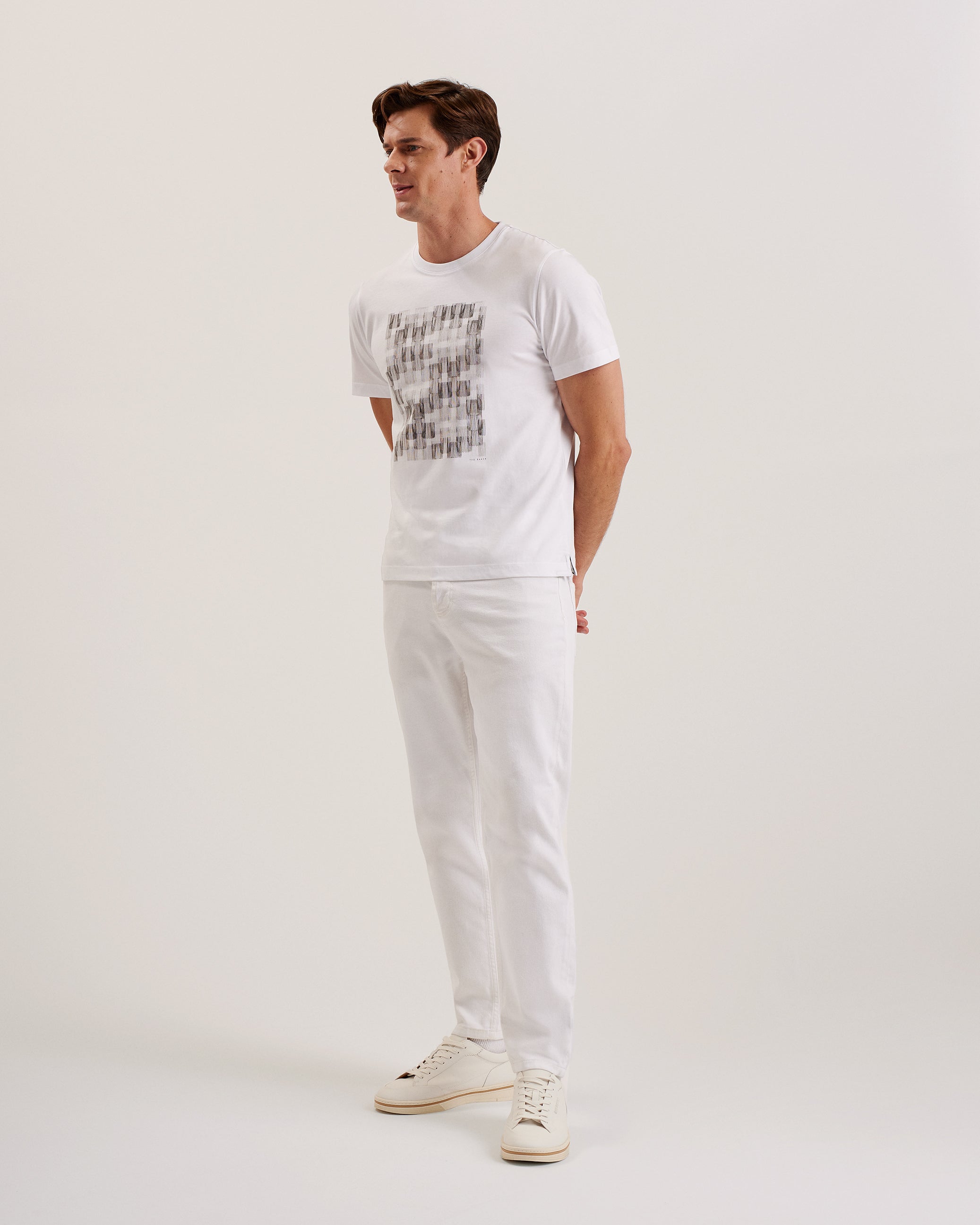 Tessman Ss Box Printed T-Shirt White