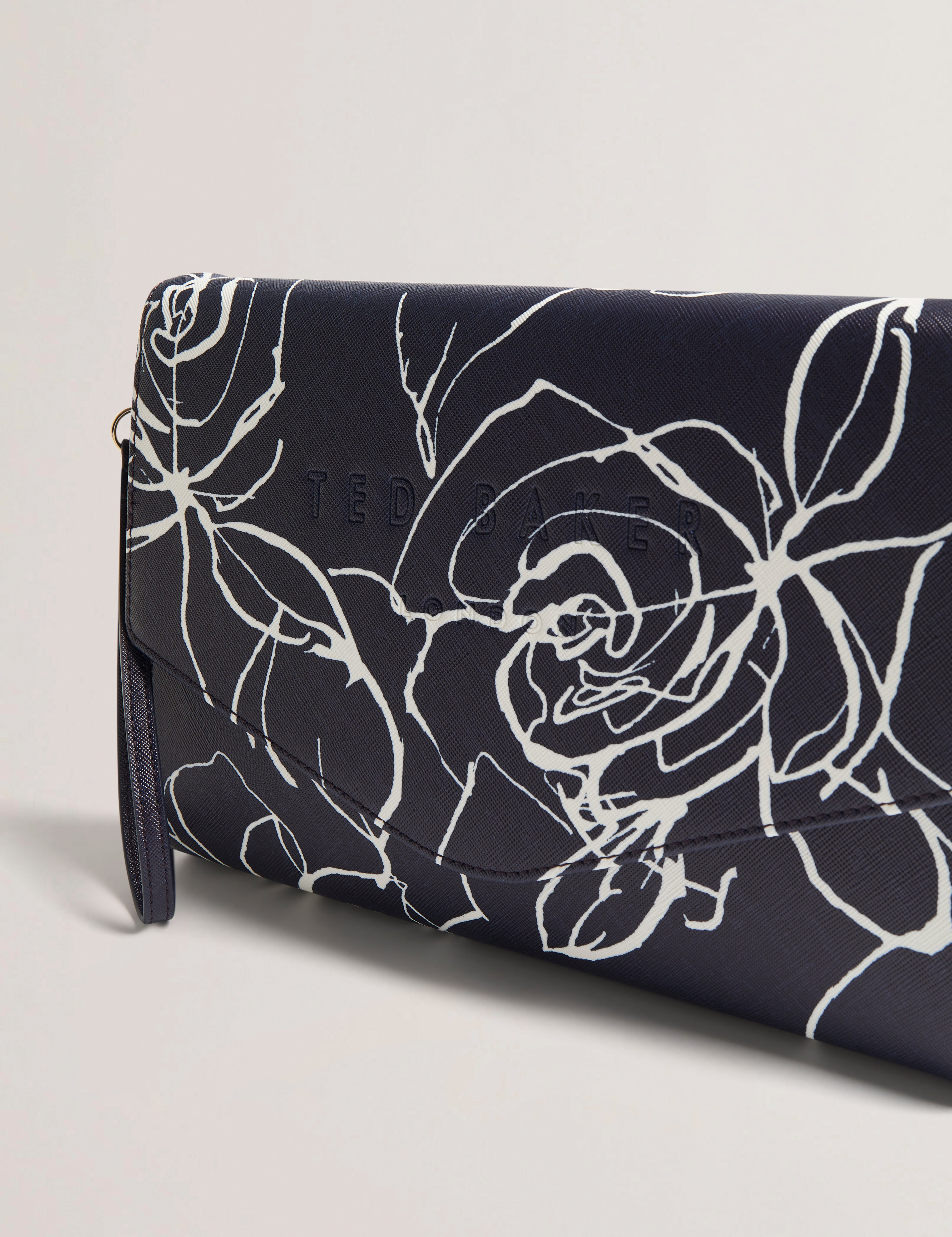 Almikon Linear Rose Pouch Navy