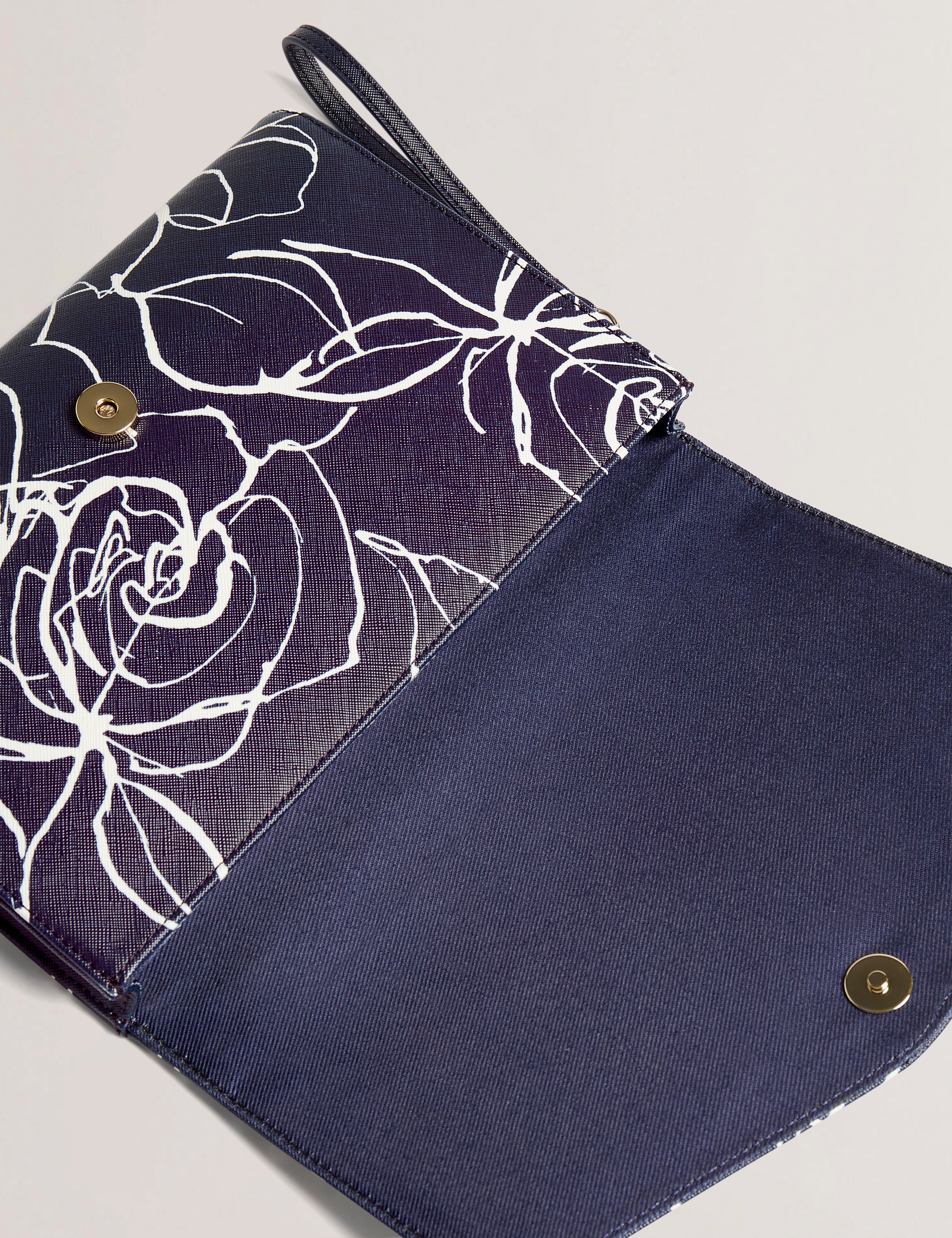 Almikon Linear Rose Pouch Navy