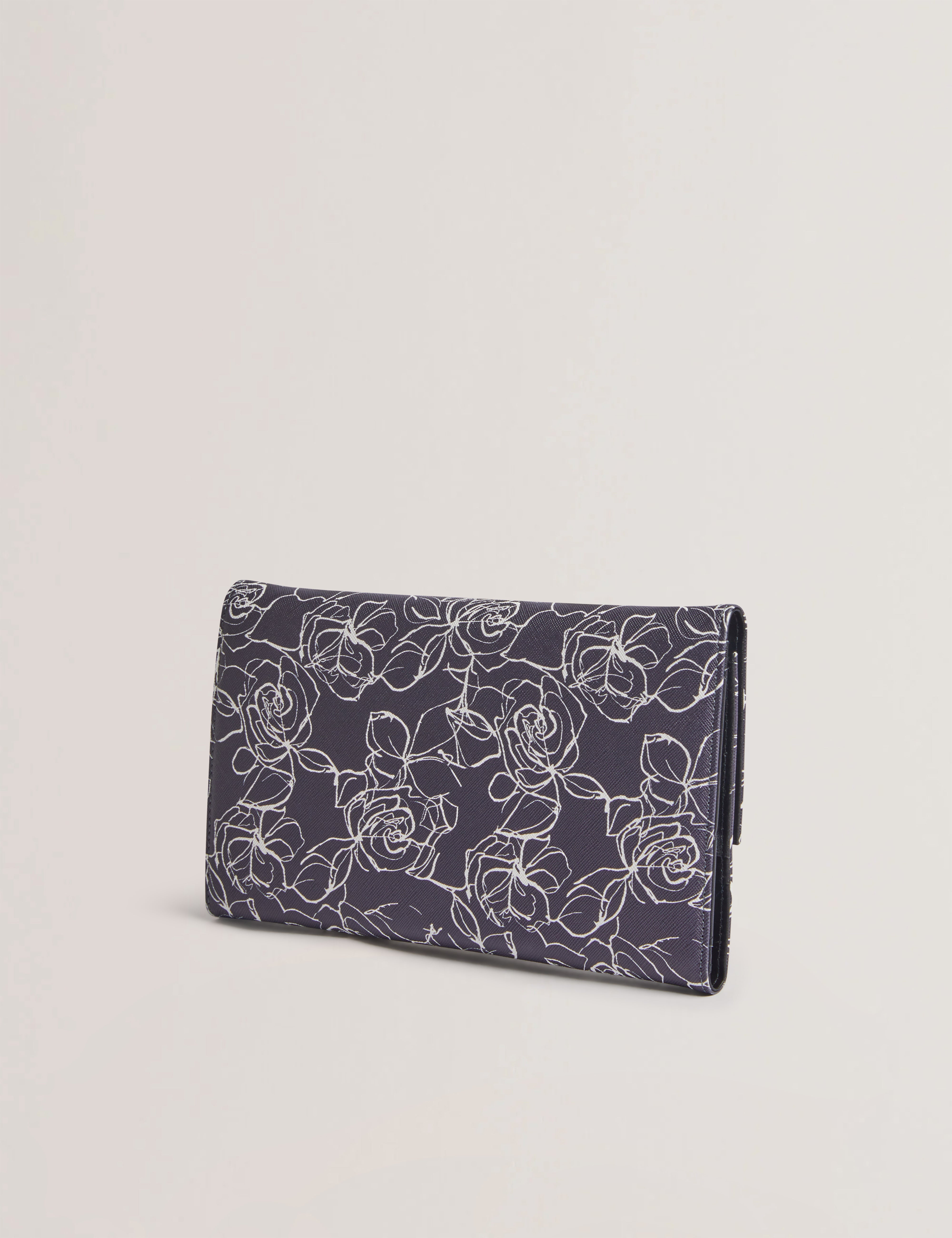 Kelles Linear Rose Travel Wallet Navy