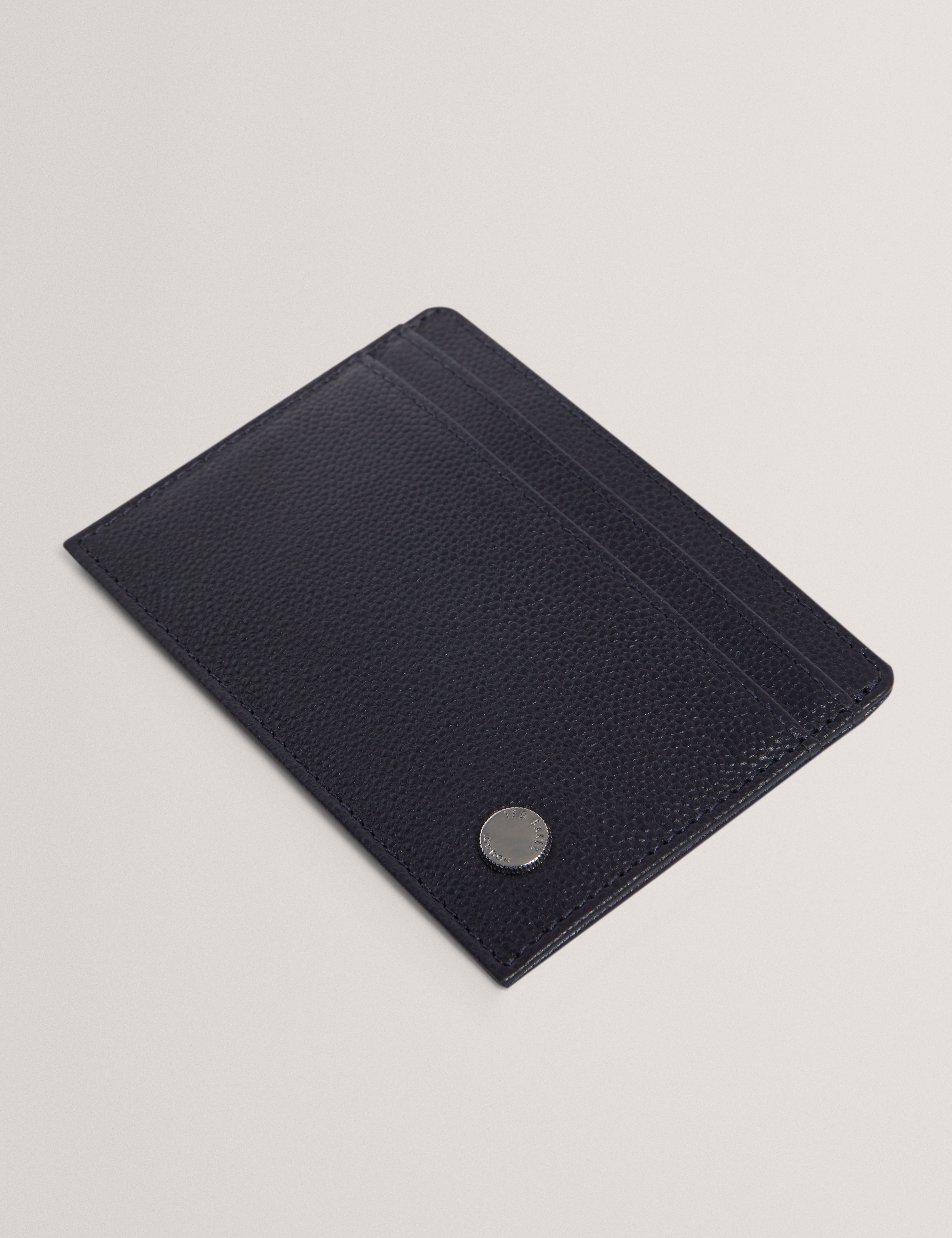 كايلان حامل بطاقات من الجلد لون كحلي داكن