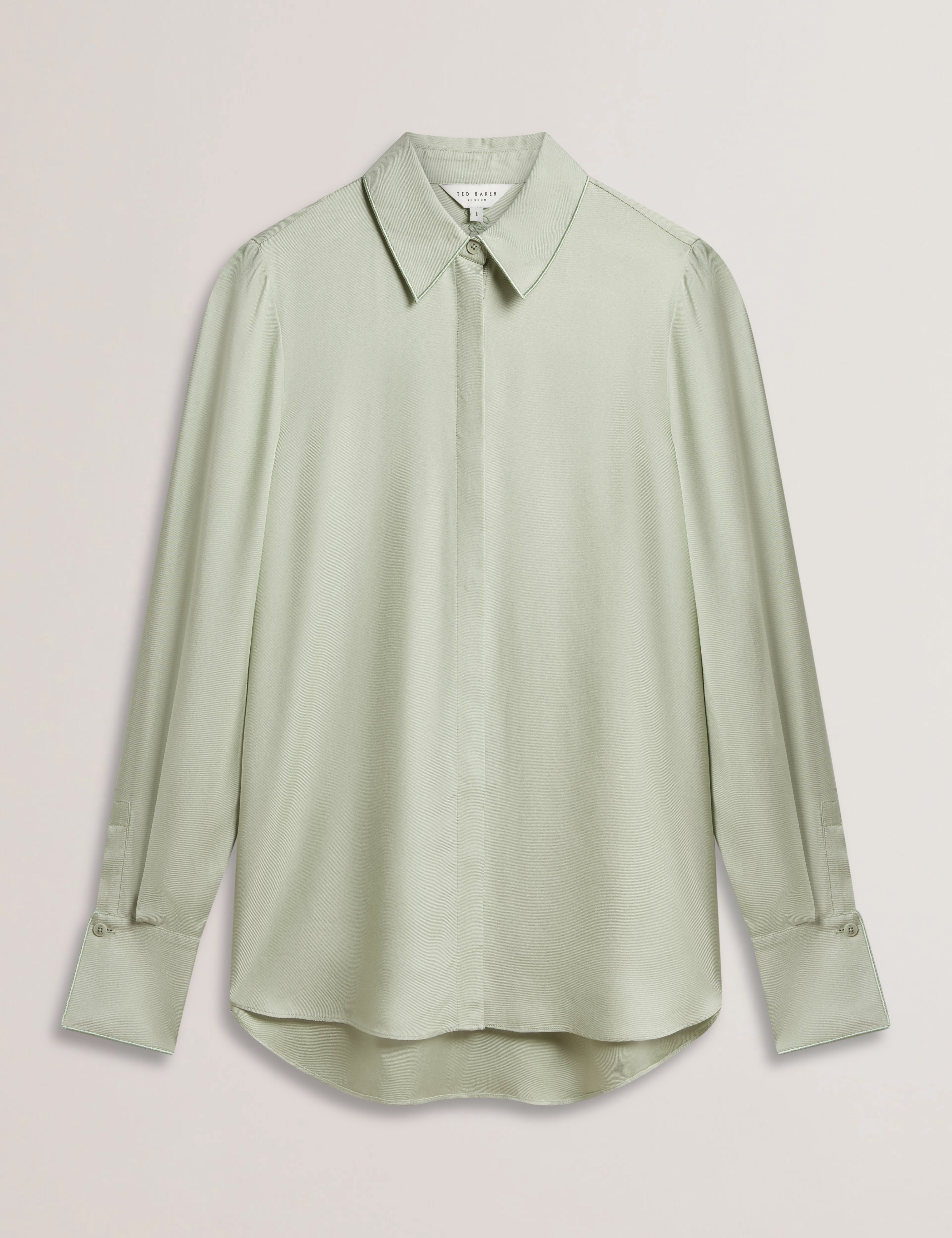 Kaytt Longline Twill Shirt Lt-Green