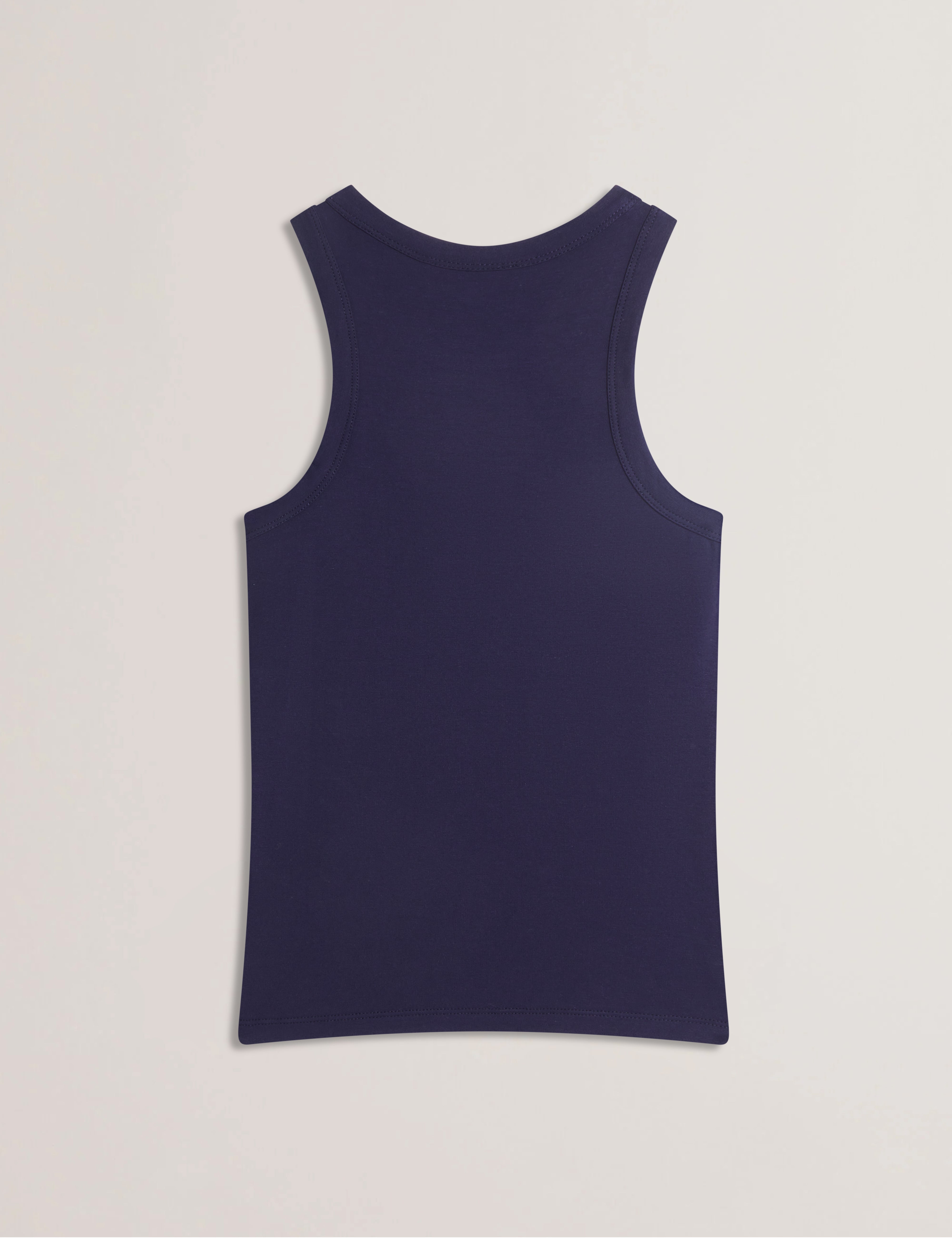 Casiy Jersey Tank Top With Branding Navy