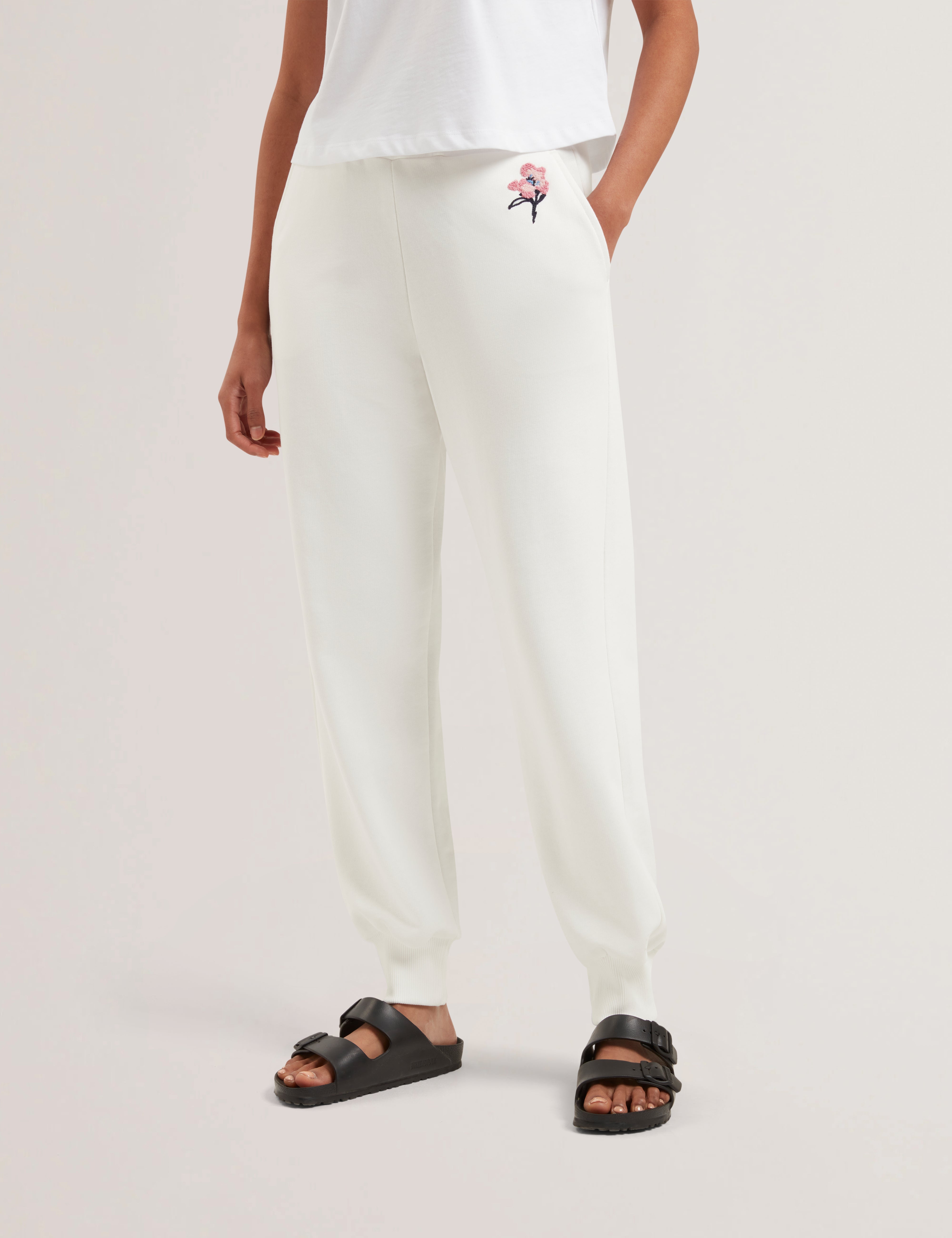 Camier Cuffed Tie Waist Jogger Ivory