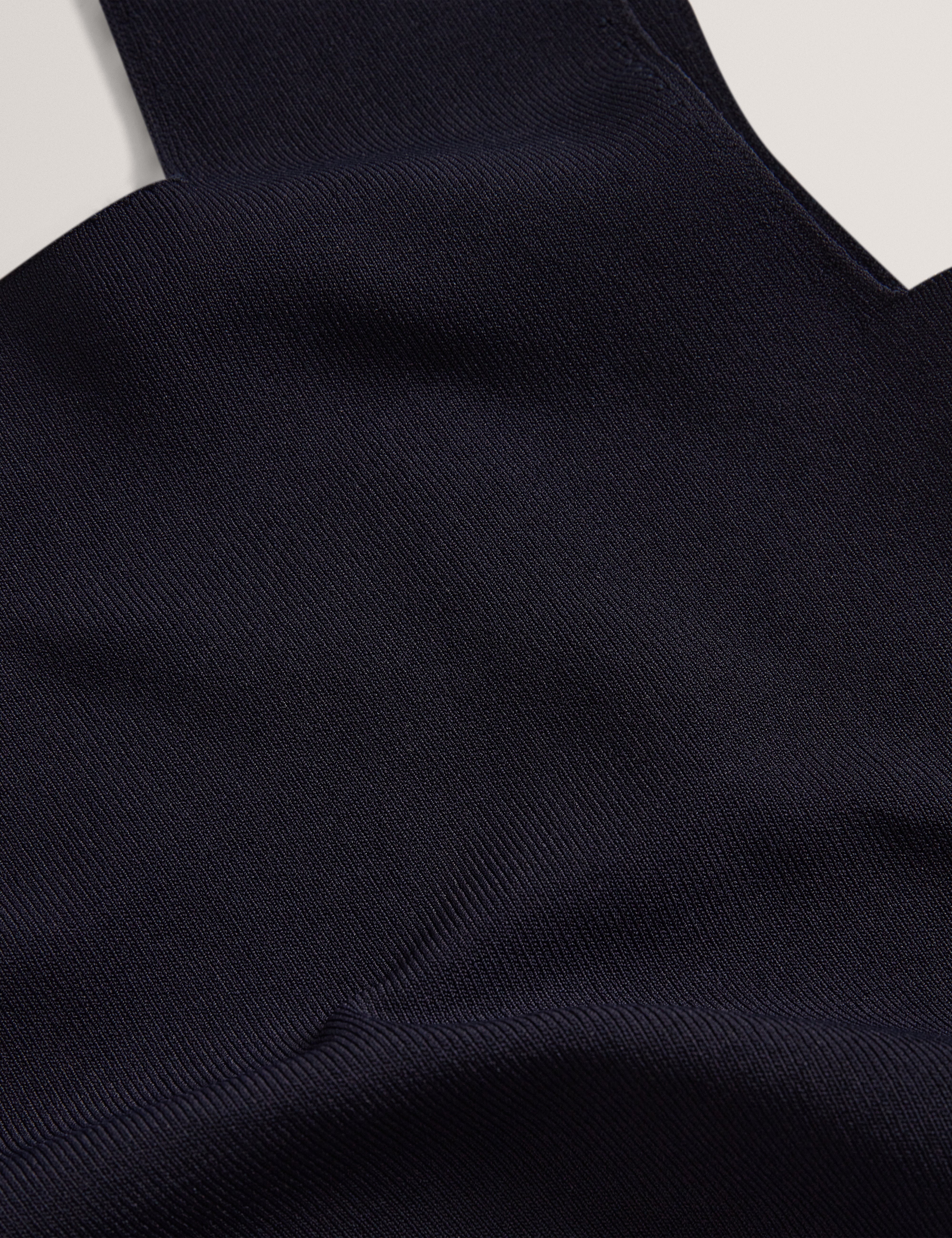 Binkkii Square Neck Sleeveless Knit Top Navy