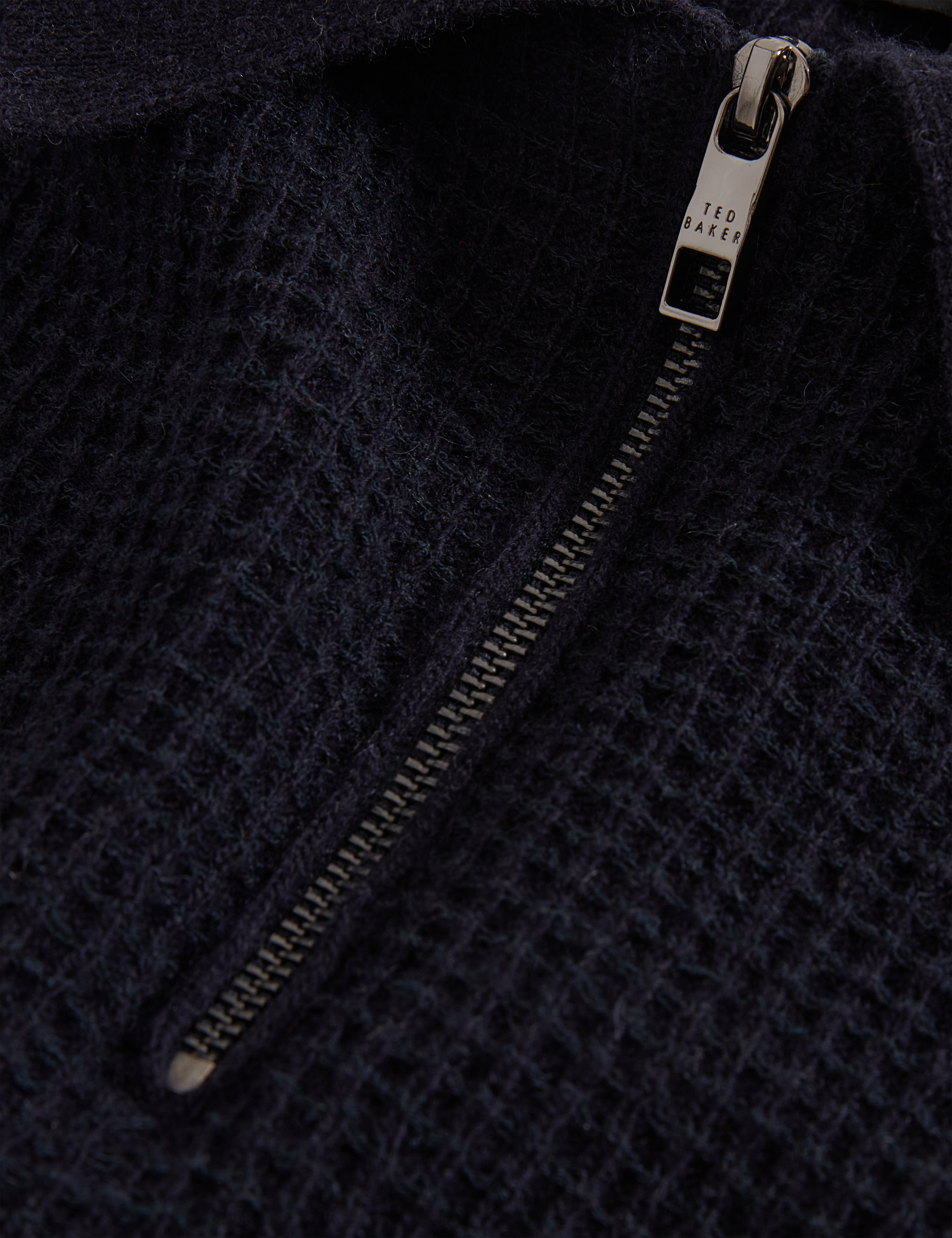 Jaylon Ss Waffle Stitch Polo Navy