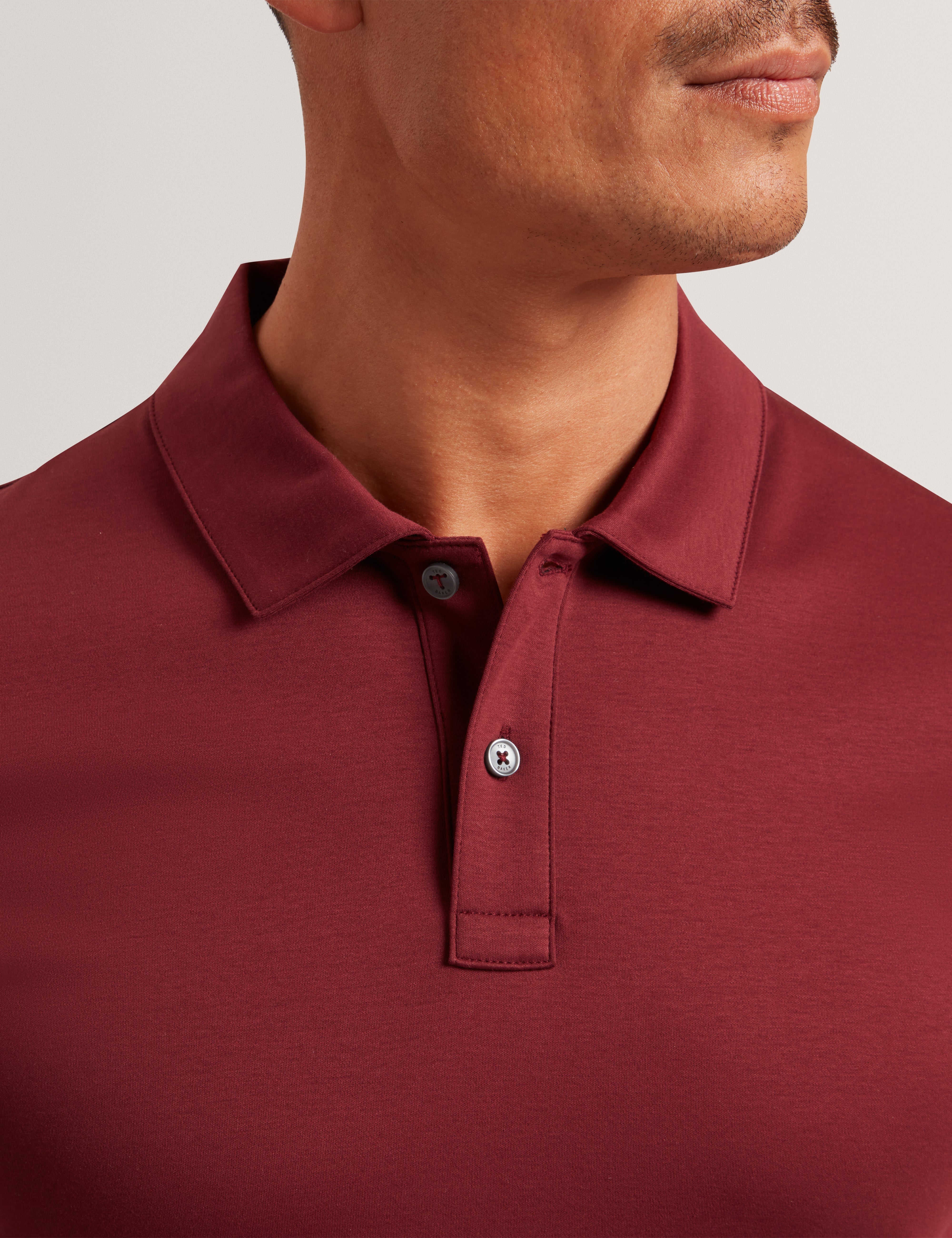 Connall Short Sleeve Regular Soft Touch Polo Maroon