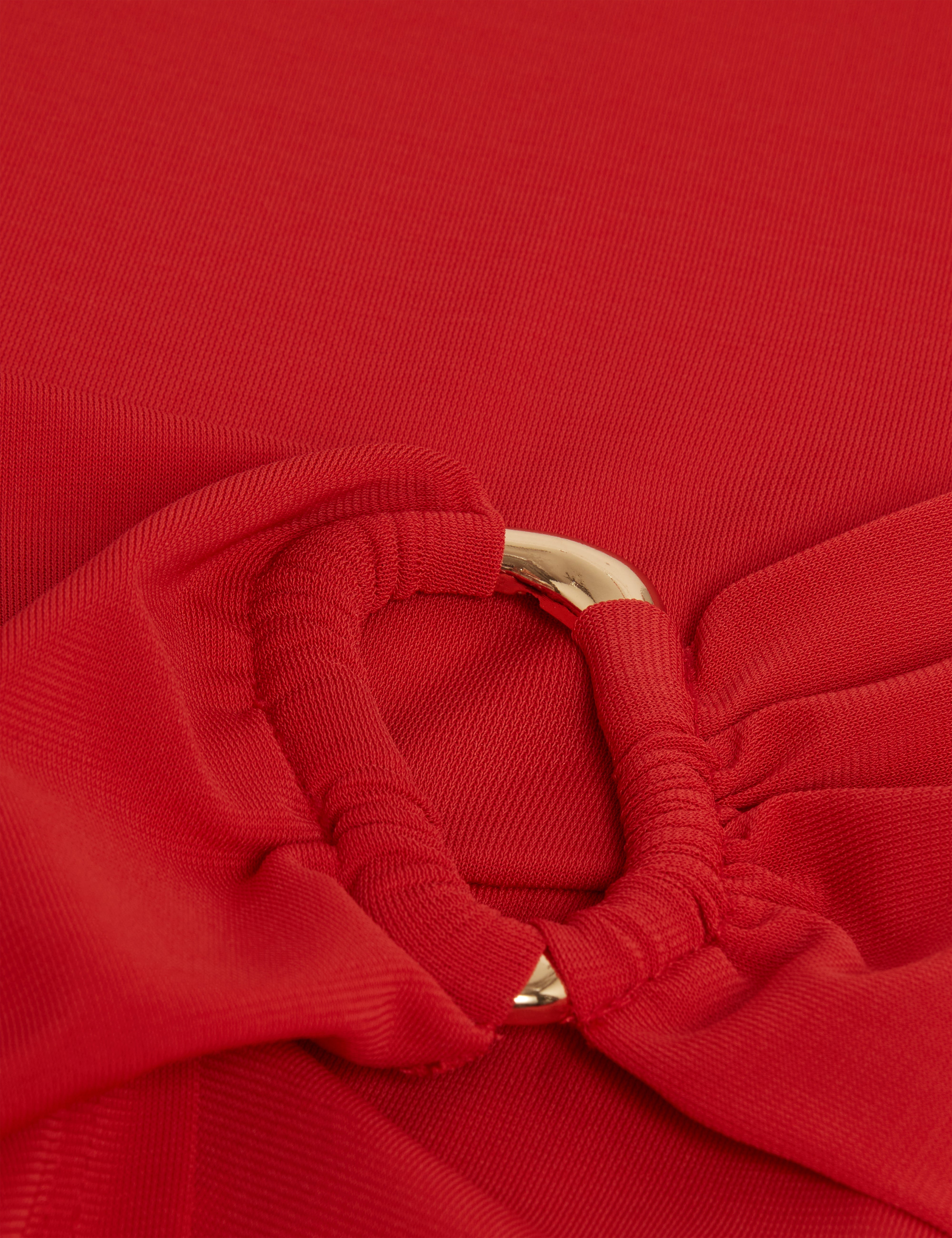 Ralhaa Wrap Jersey Midi Dress Bur-Orange