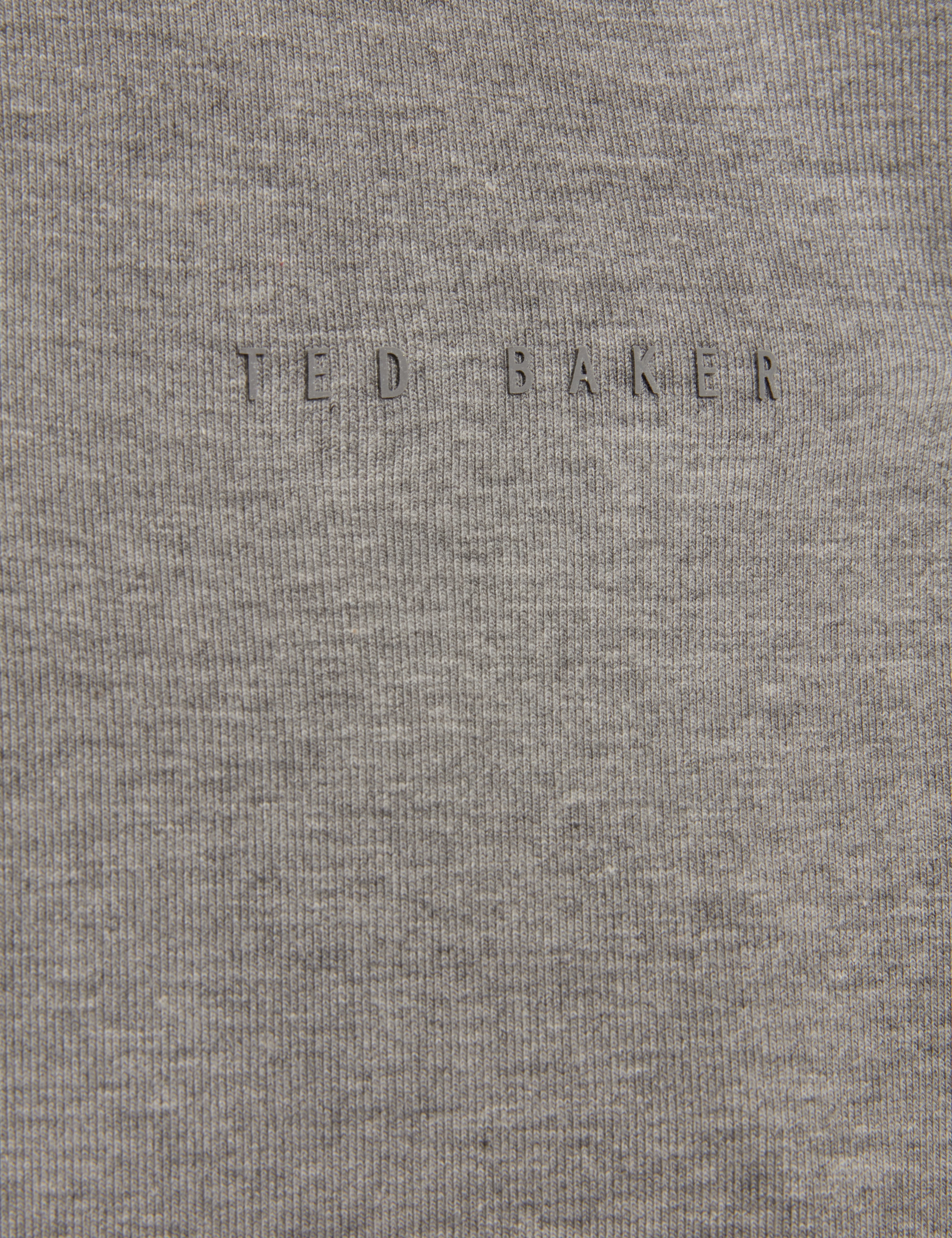 Crabtre Branded Honeycomb Trim Half Zip Mid-Grey