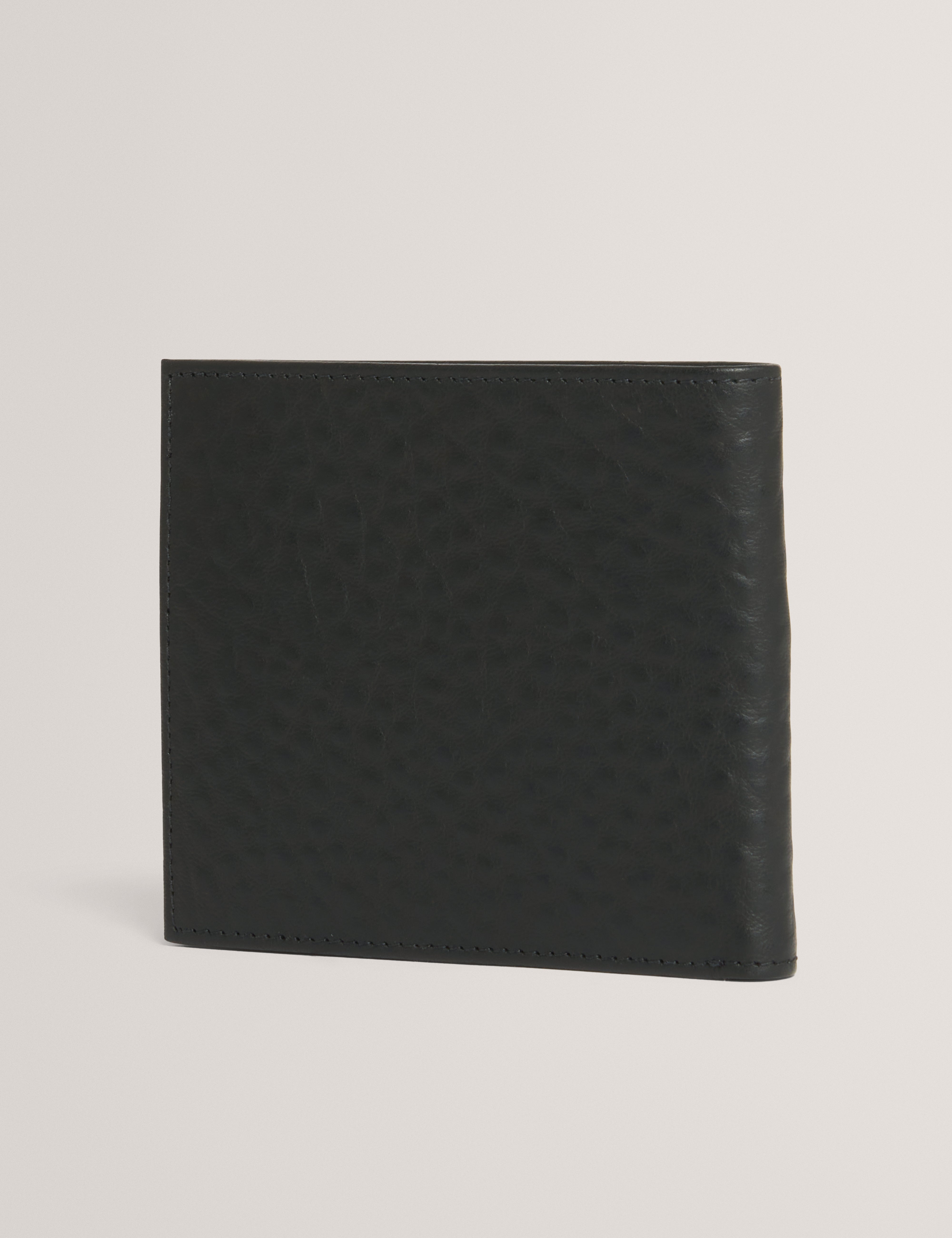 Petro Pebbled Leather Wallet Black