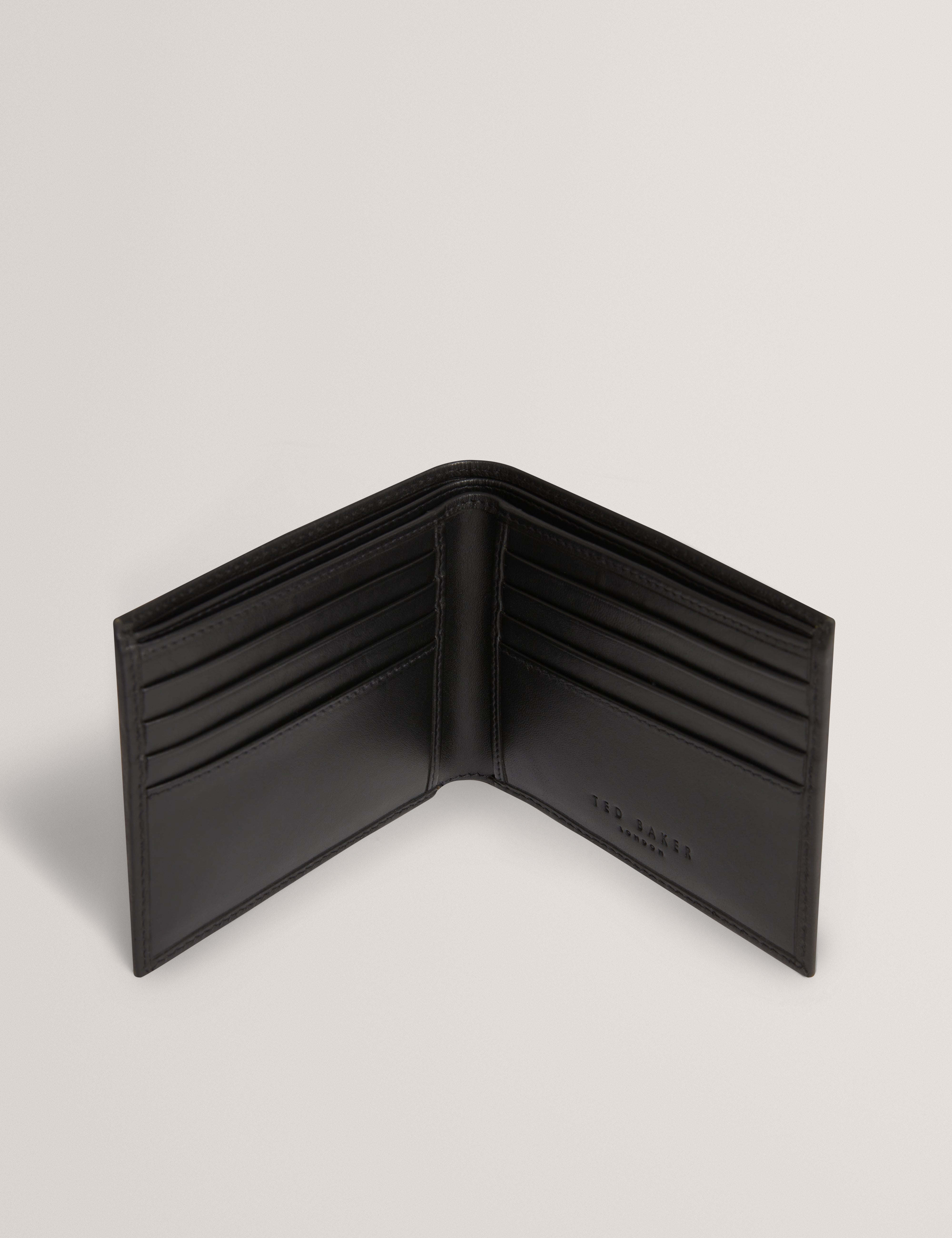 Petro Pebbled Leather Wallet Black