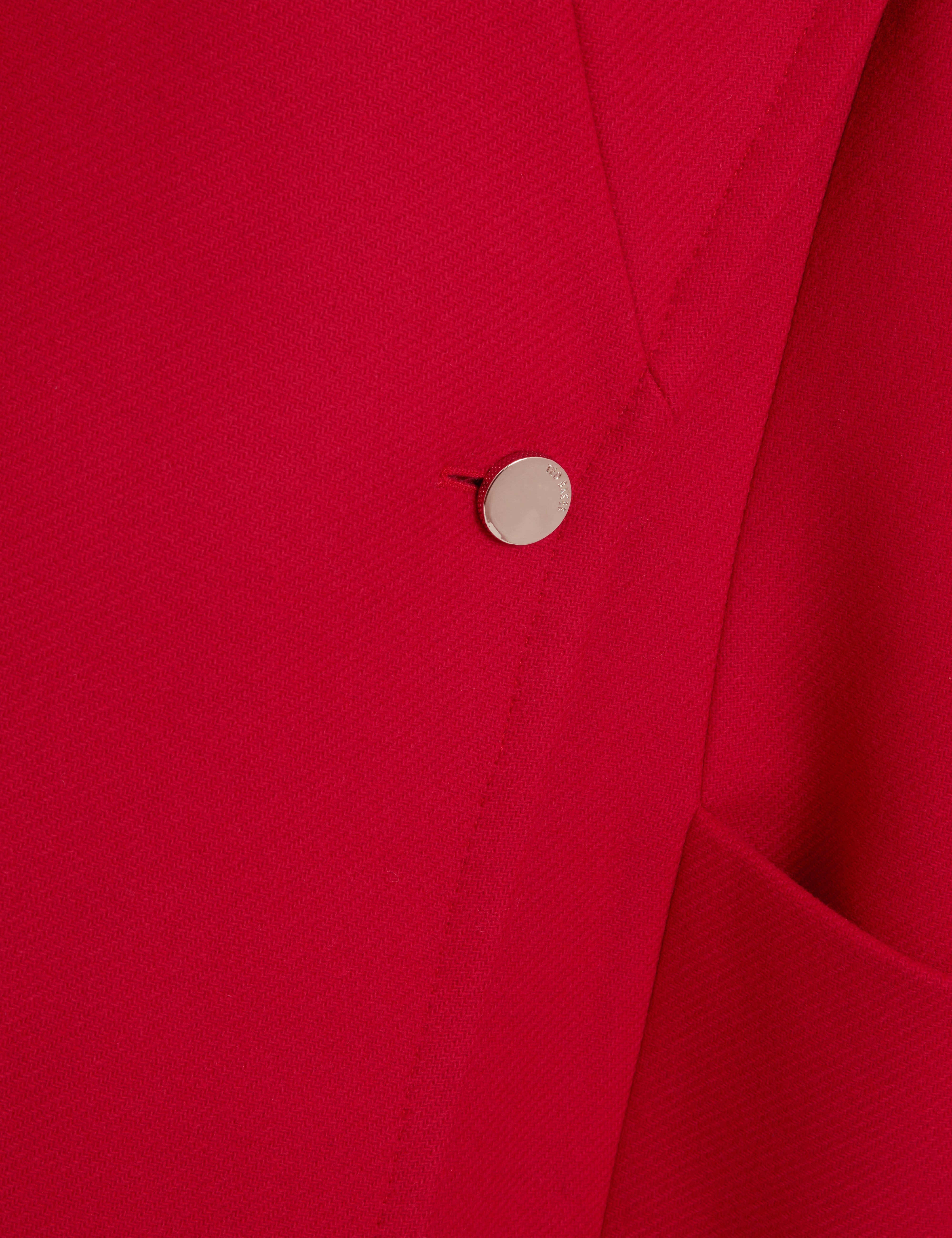 إيفينا معطف قصير من الصوف لون أحمر