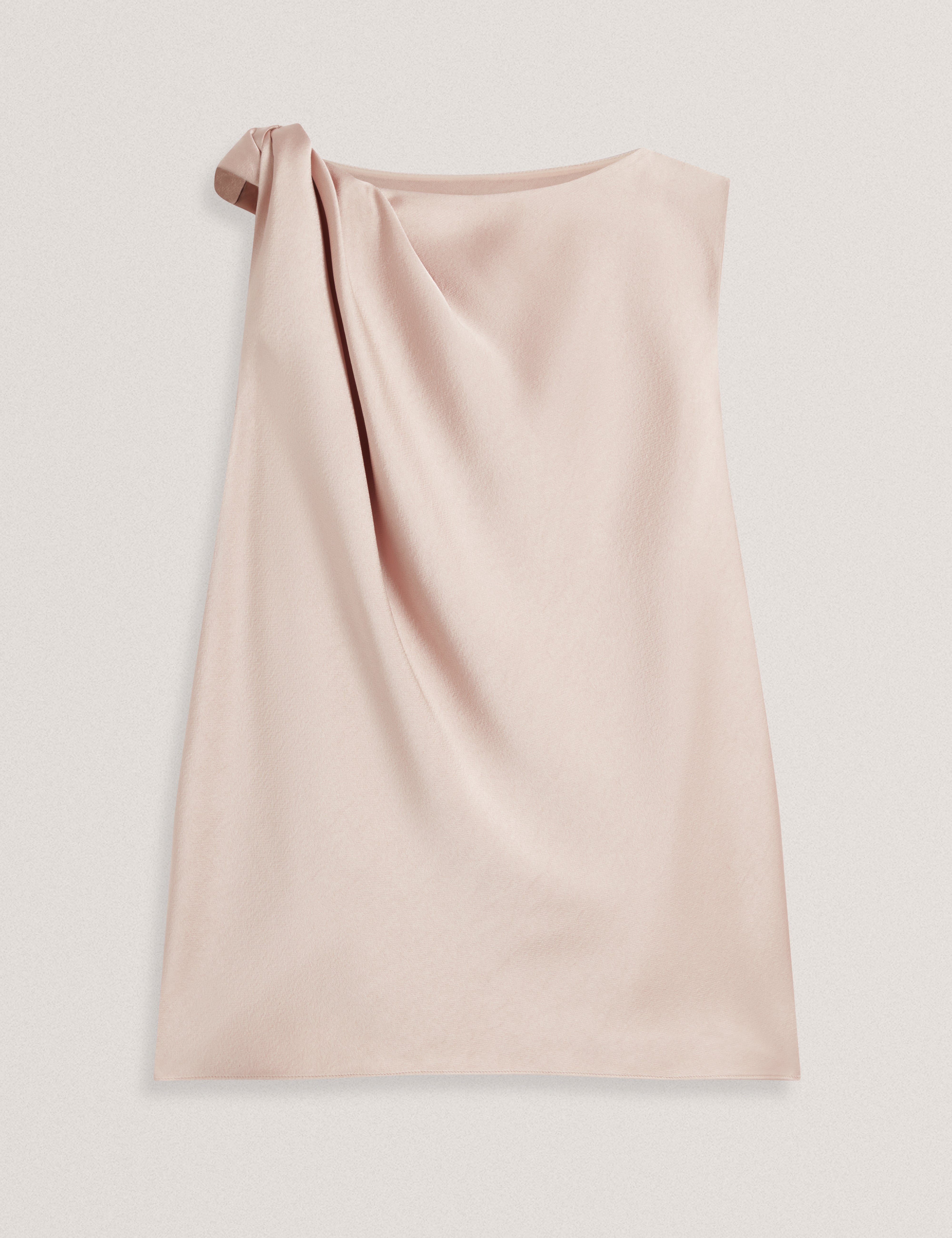 Miona Sleveless Twist Detail Top Dusky-Pink