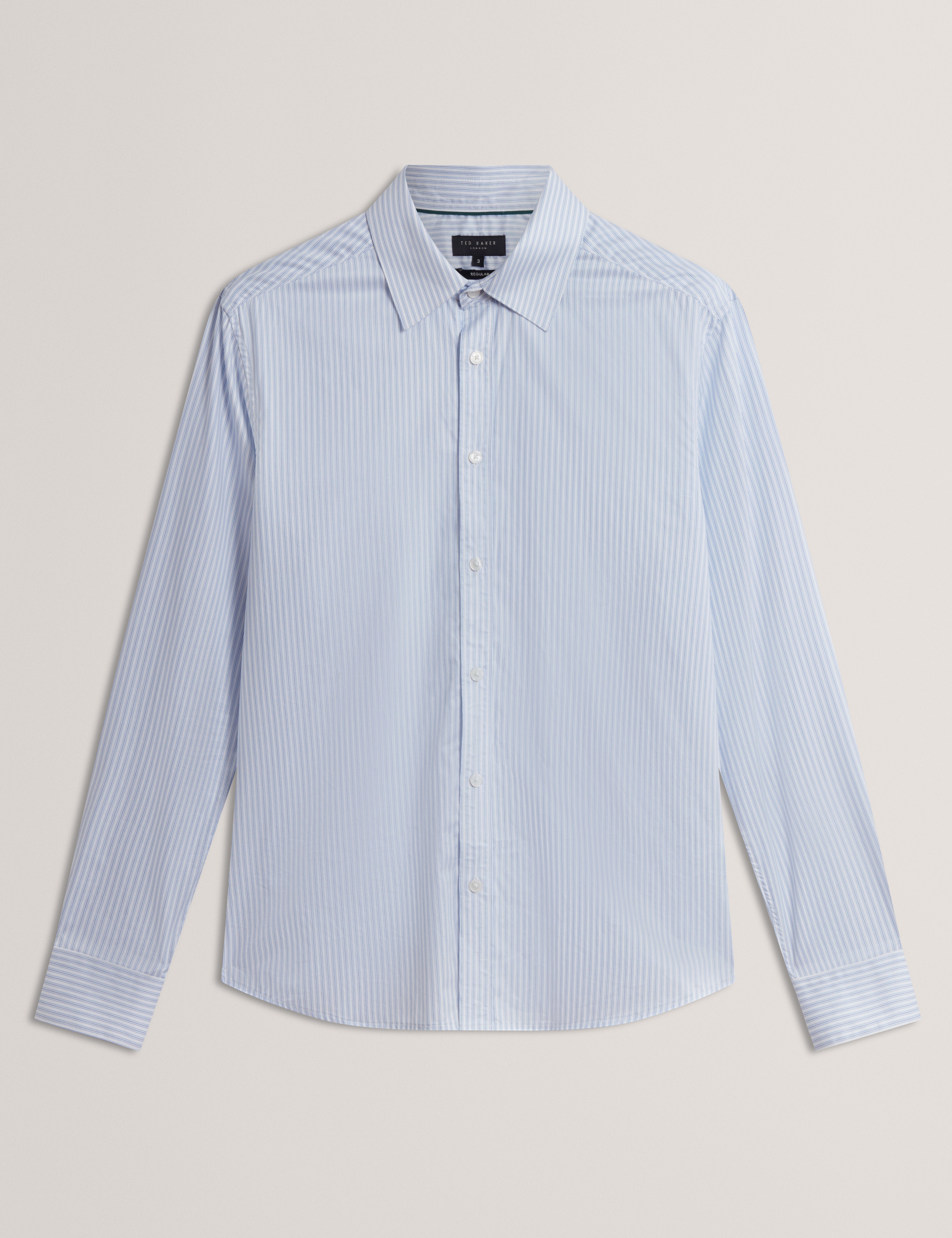 Sohoe Long Sleeve Regular Fit Striped Shirt Lt-Blue
