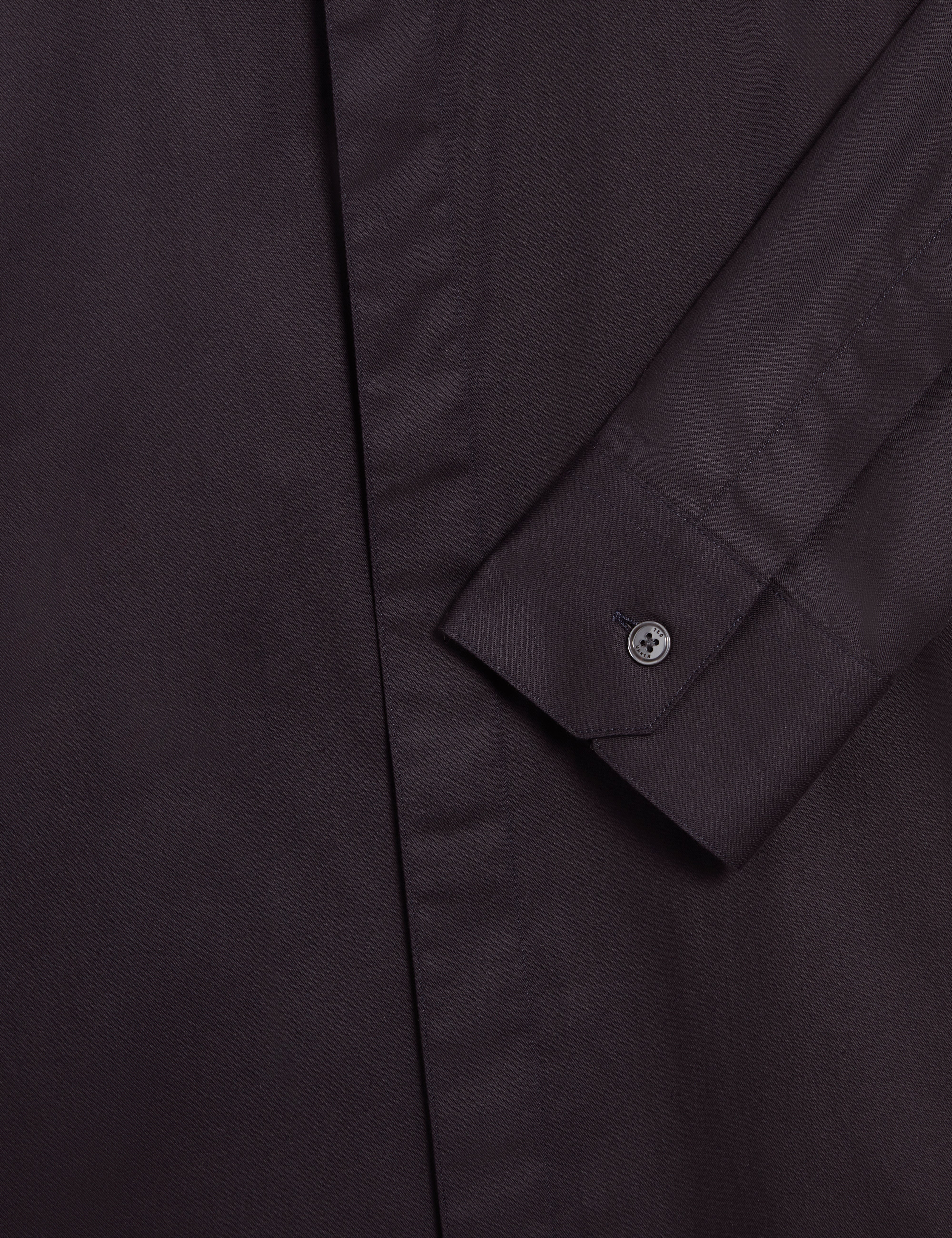 Tibor Long Sleeve Regular Fit Smart Twill Shirt Navy