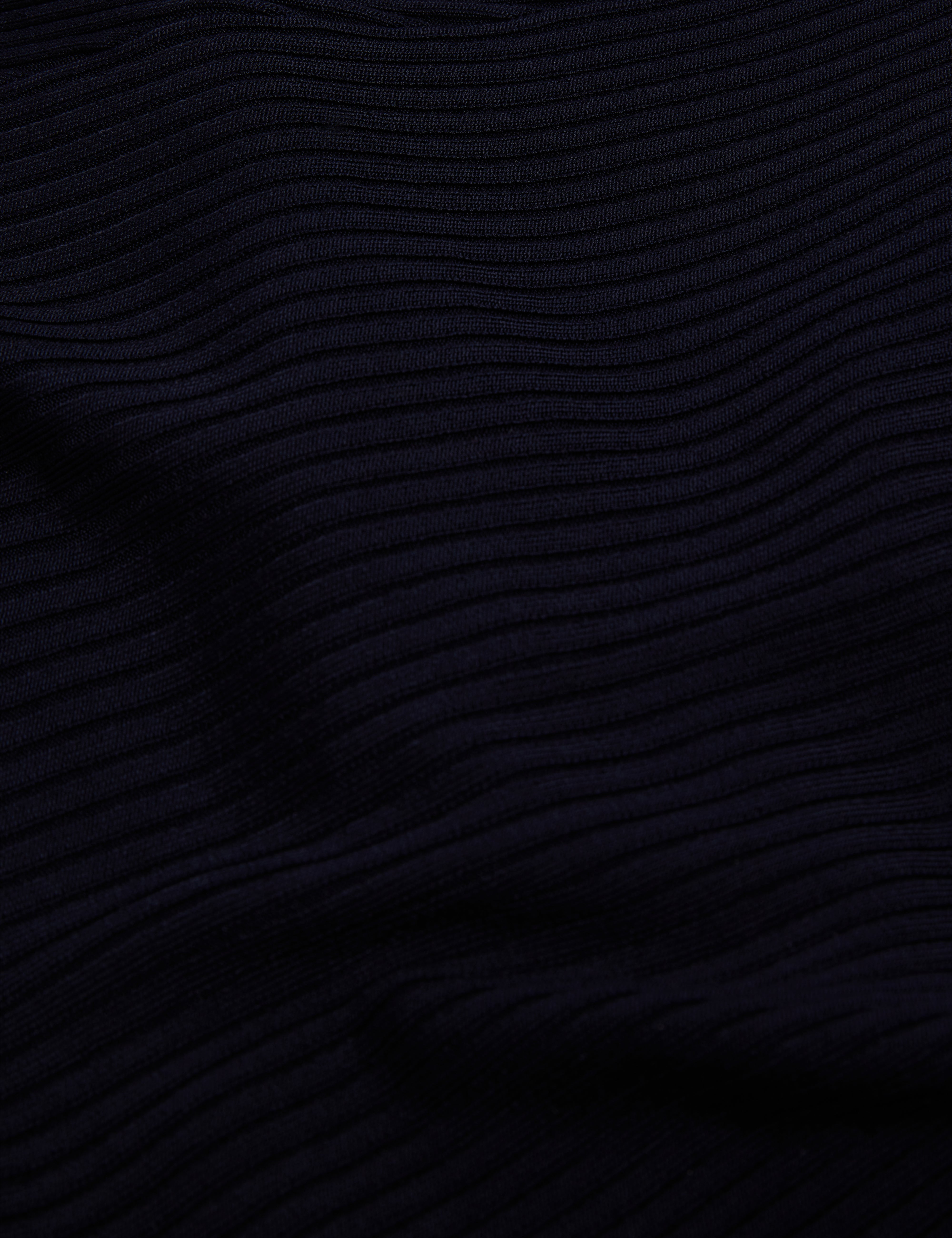 Jenings Long Sleeve Rib Knit Midi Dress Navy