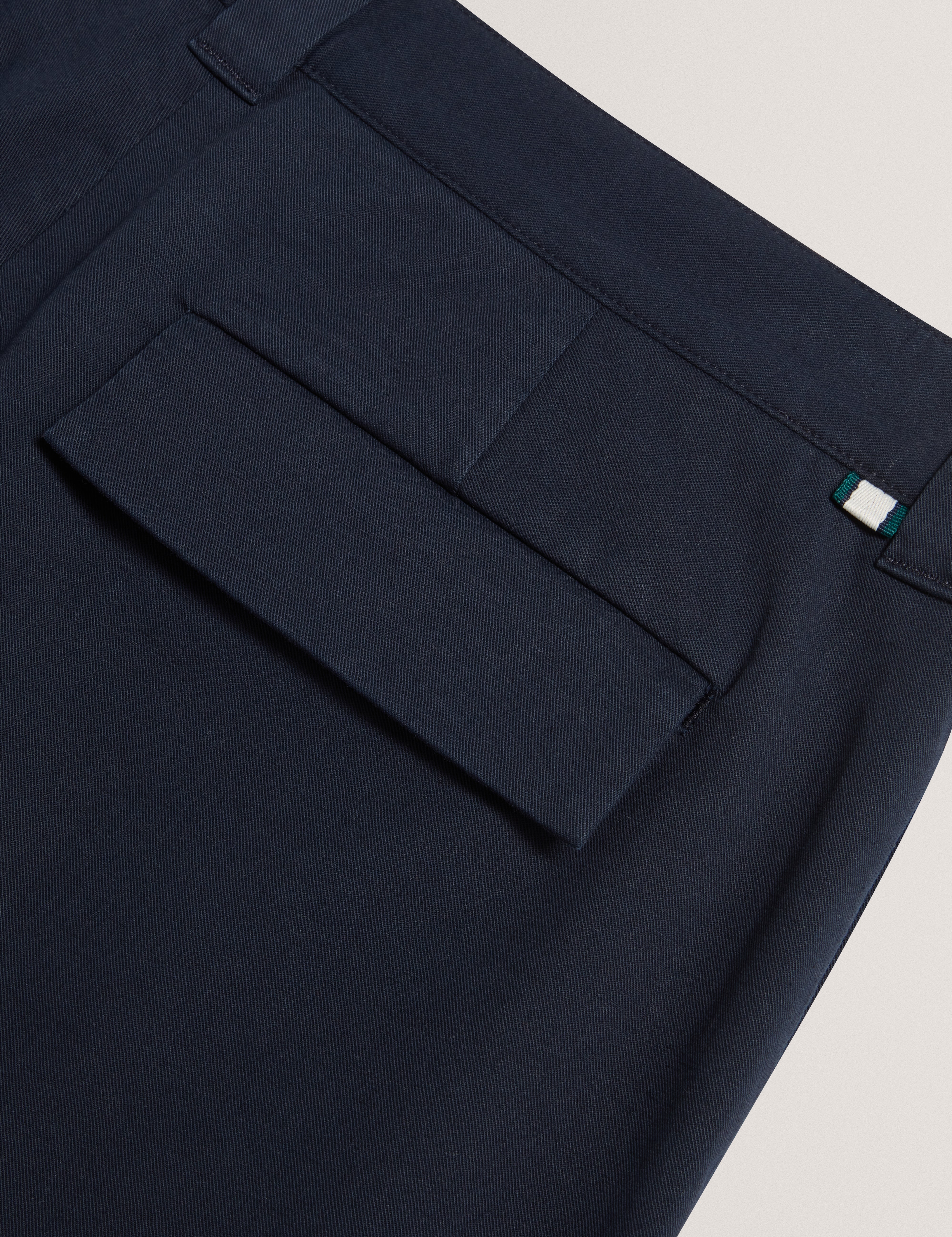 Ciandra Straight Garment Dye Trouser Navy