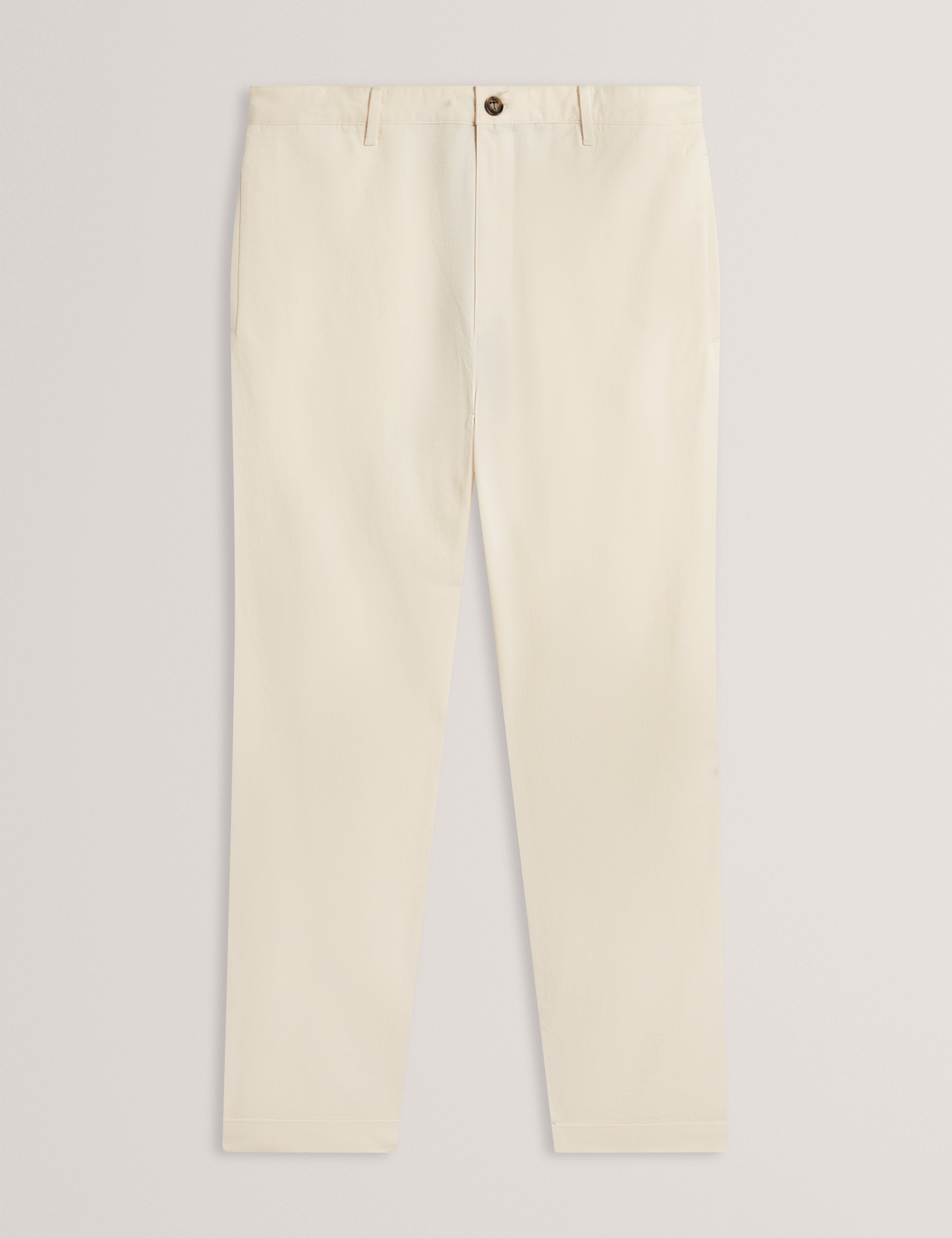 Ciandra Straight Garment Dye Trouser Taupe