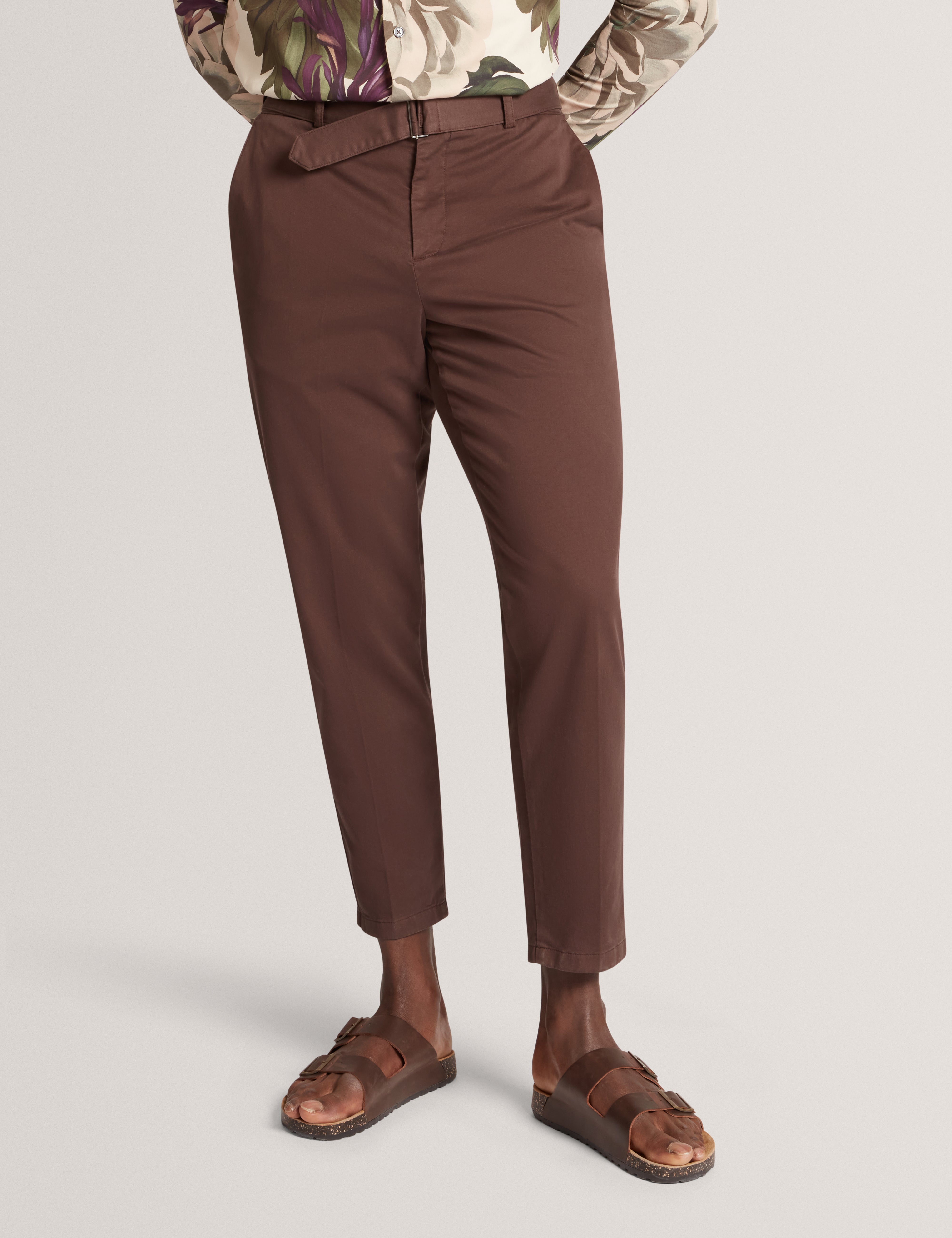 Armodo Tapered Smart Trouser Dk-Brown