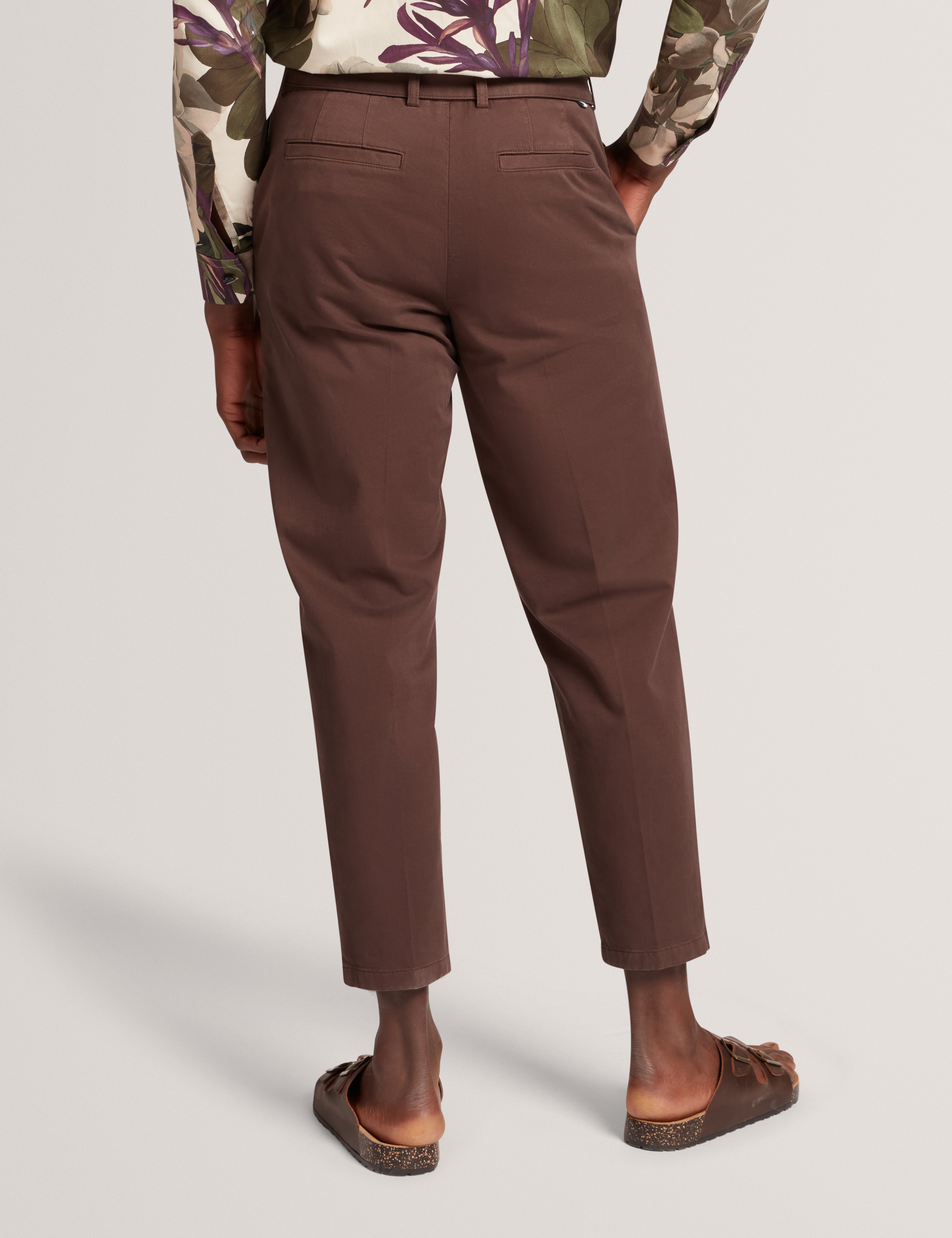 Armodo Tapered Smart Trouser Dk-Brown