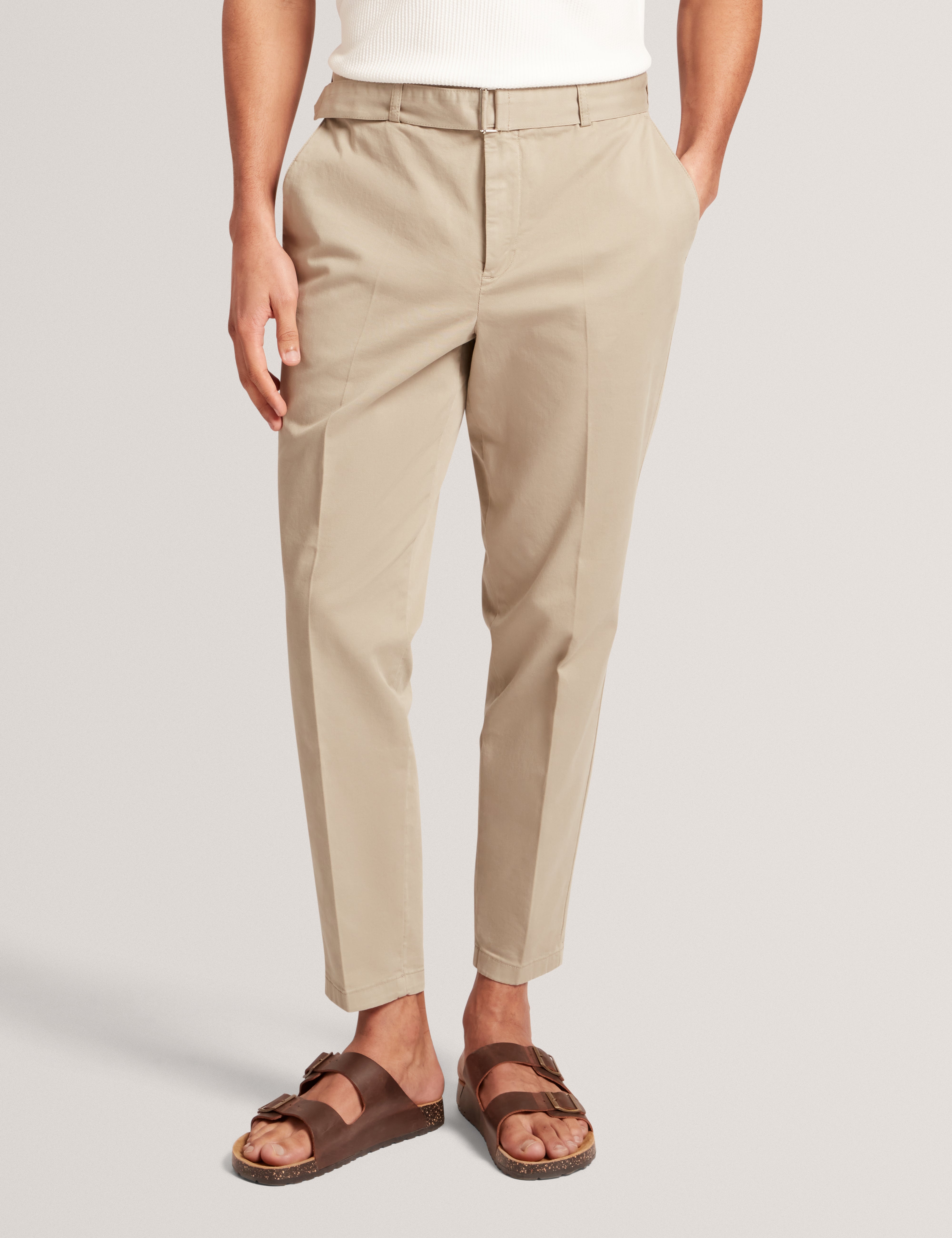 Armodo Tapered Smart Trouser Khaki