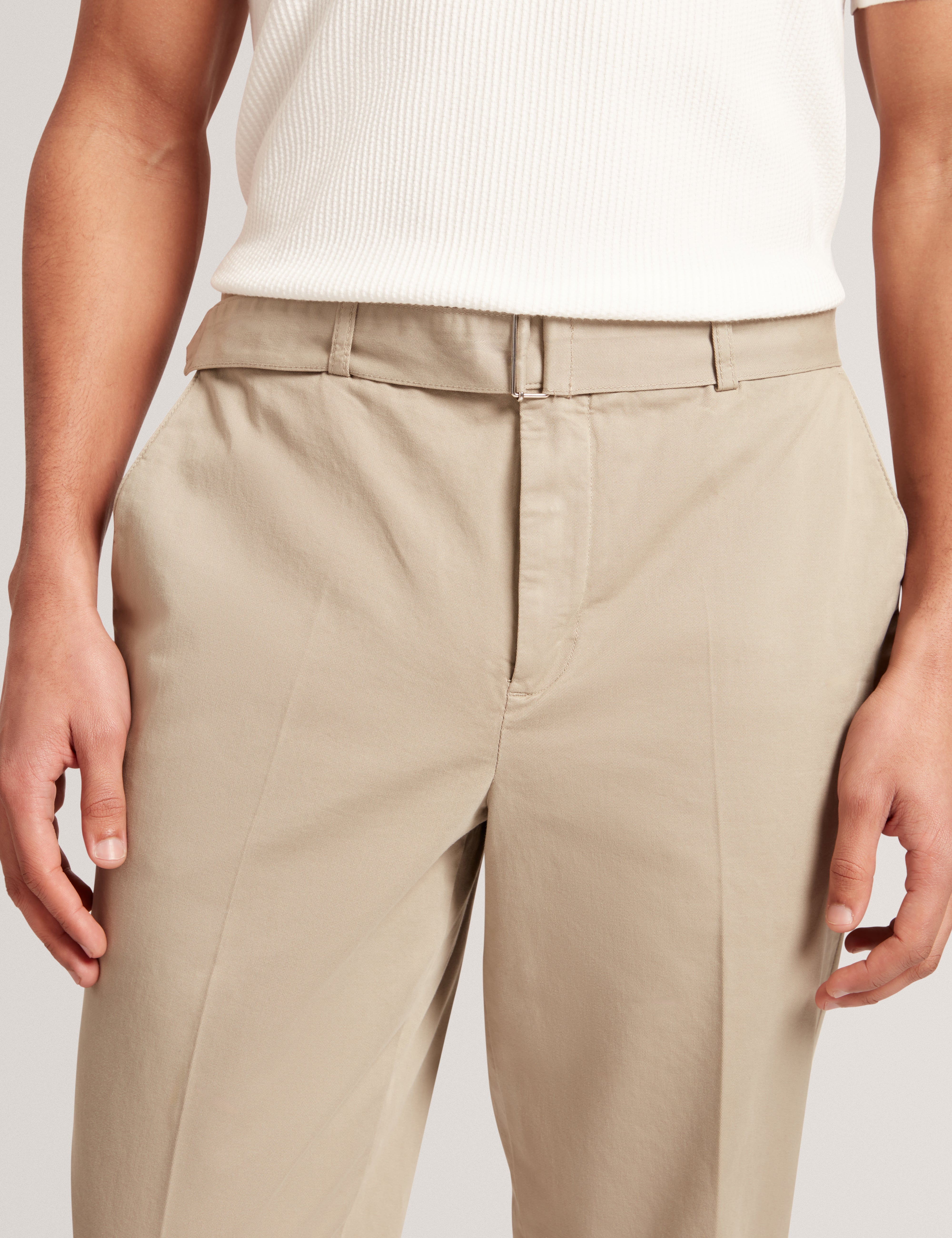 Armodo Tapered Smart Trouser Khaki