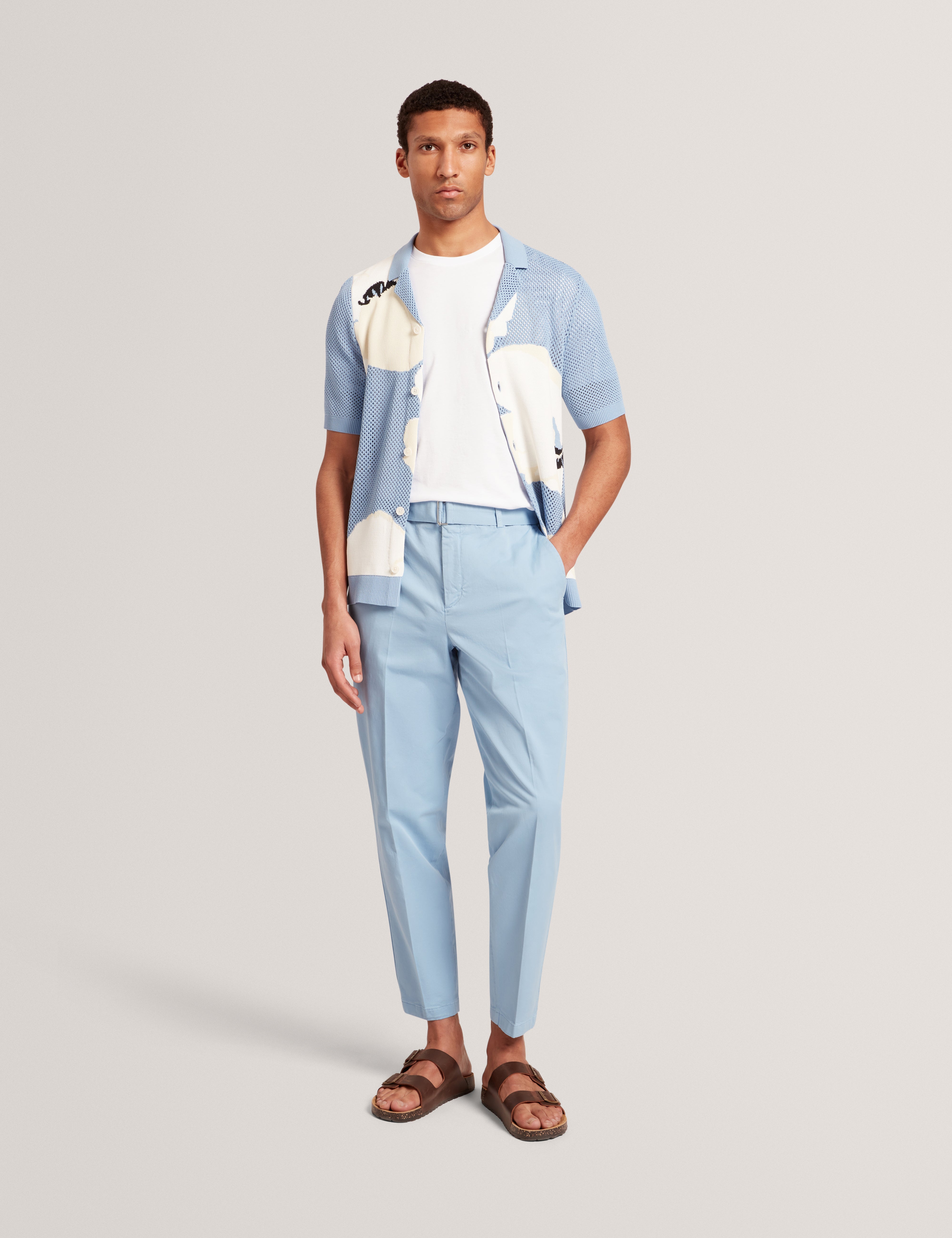 Armodo Tapered Smart Trouser Mid-Blue