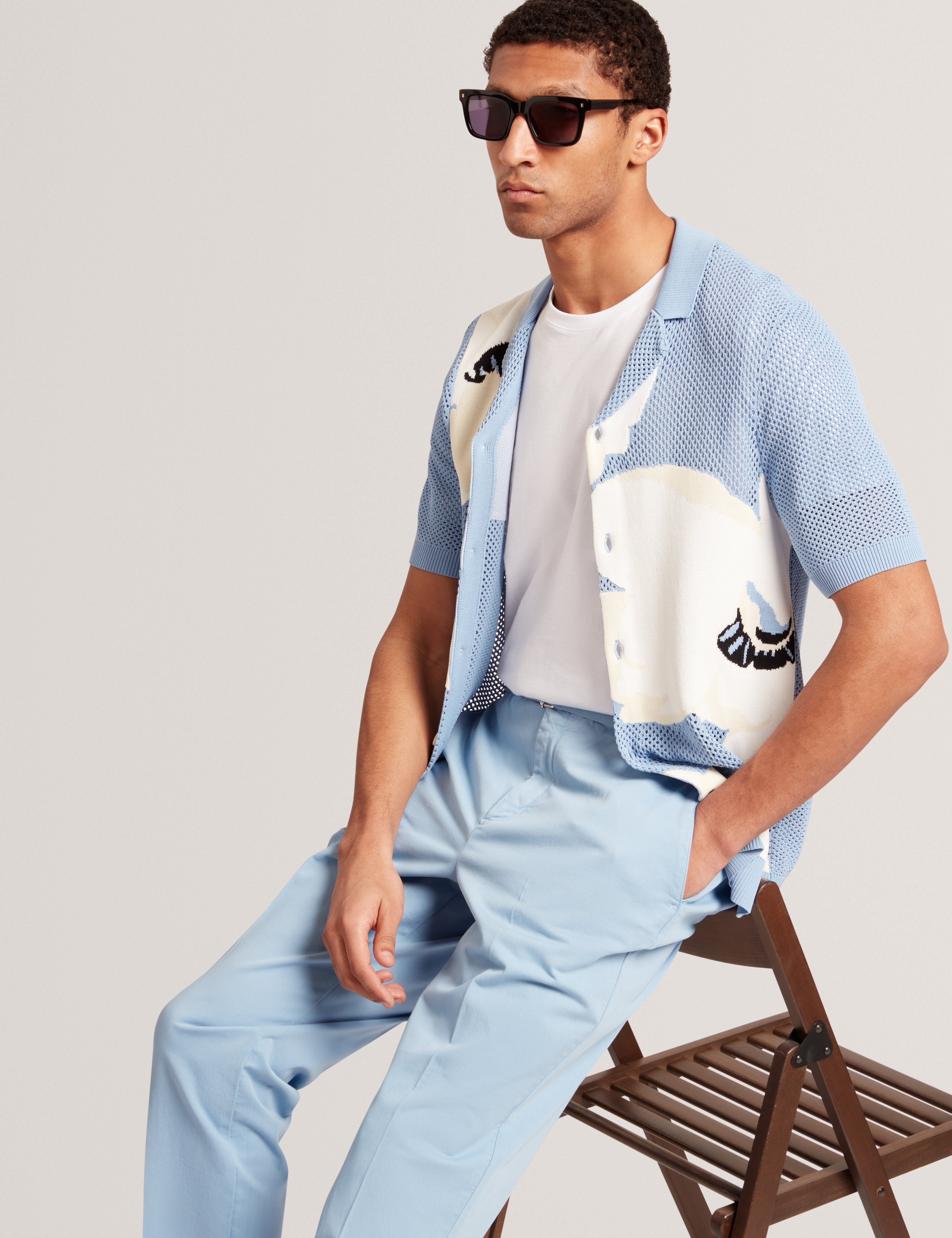 Armodo Tapered Smart Trouser Mid-Blue