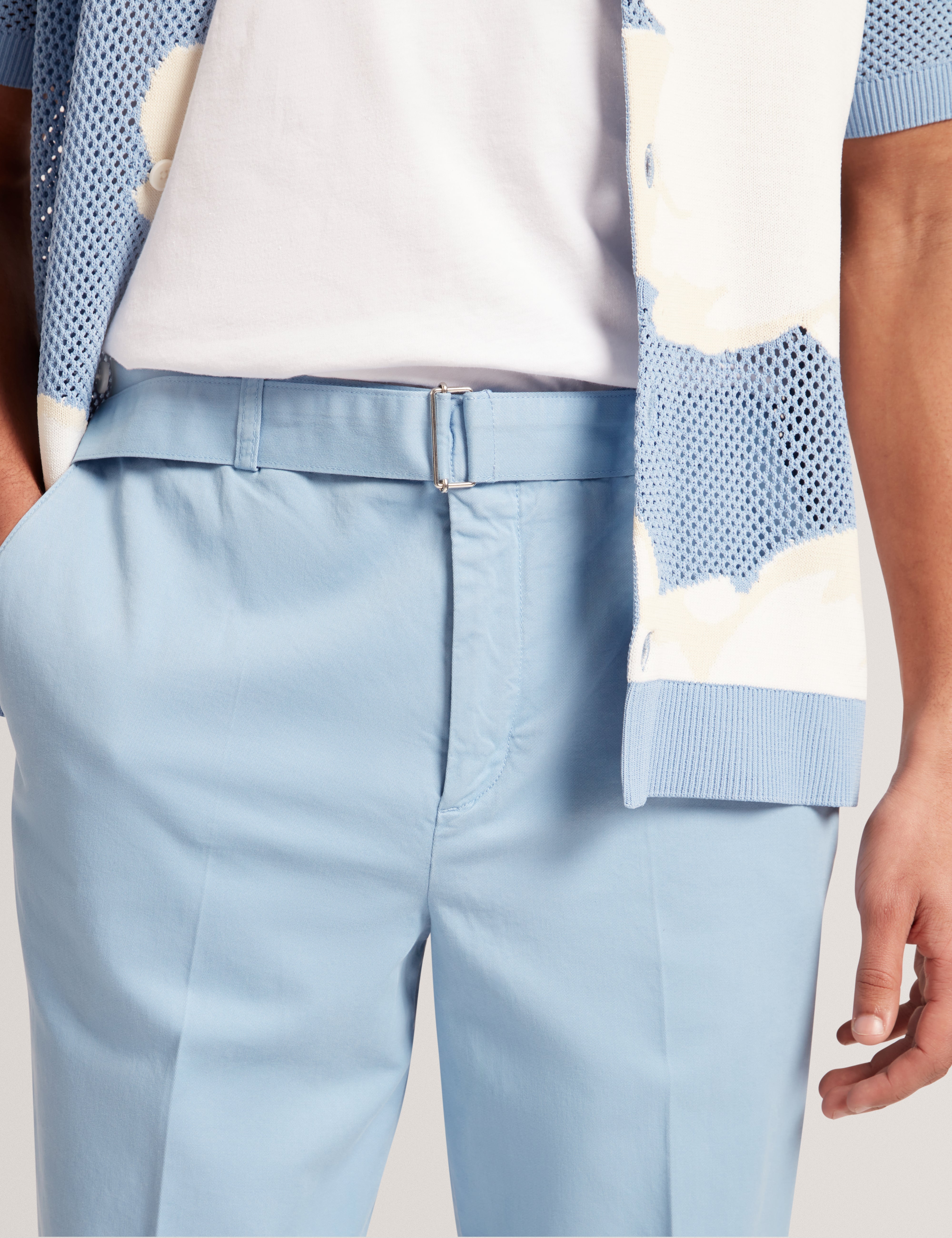 Armodo Tapered Smart Trouser Mid-Blue
