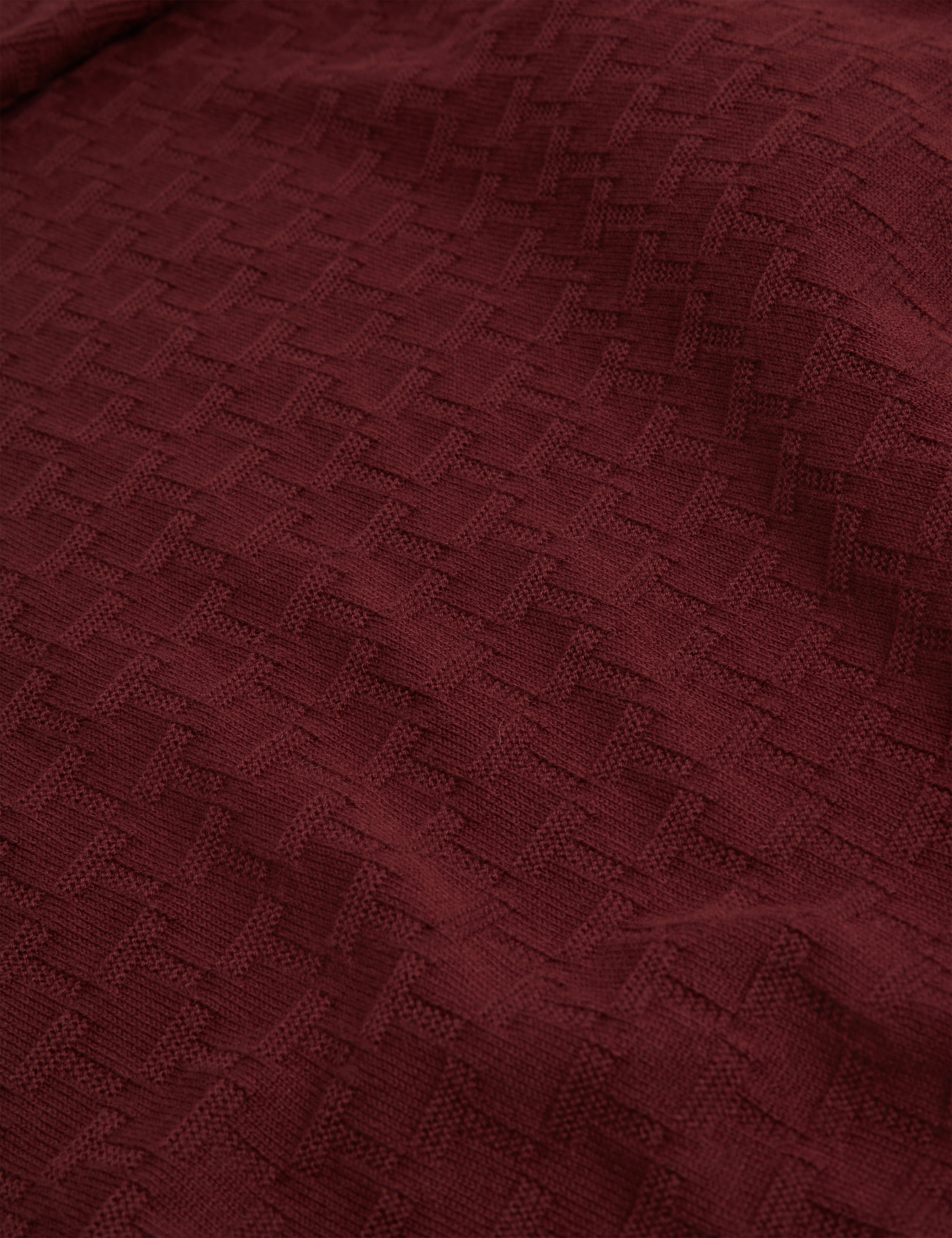 Sainsy T Stitch Crew Neck Maroon