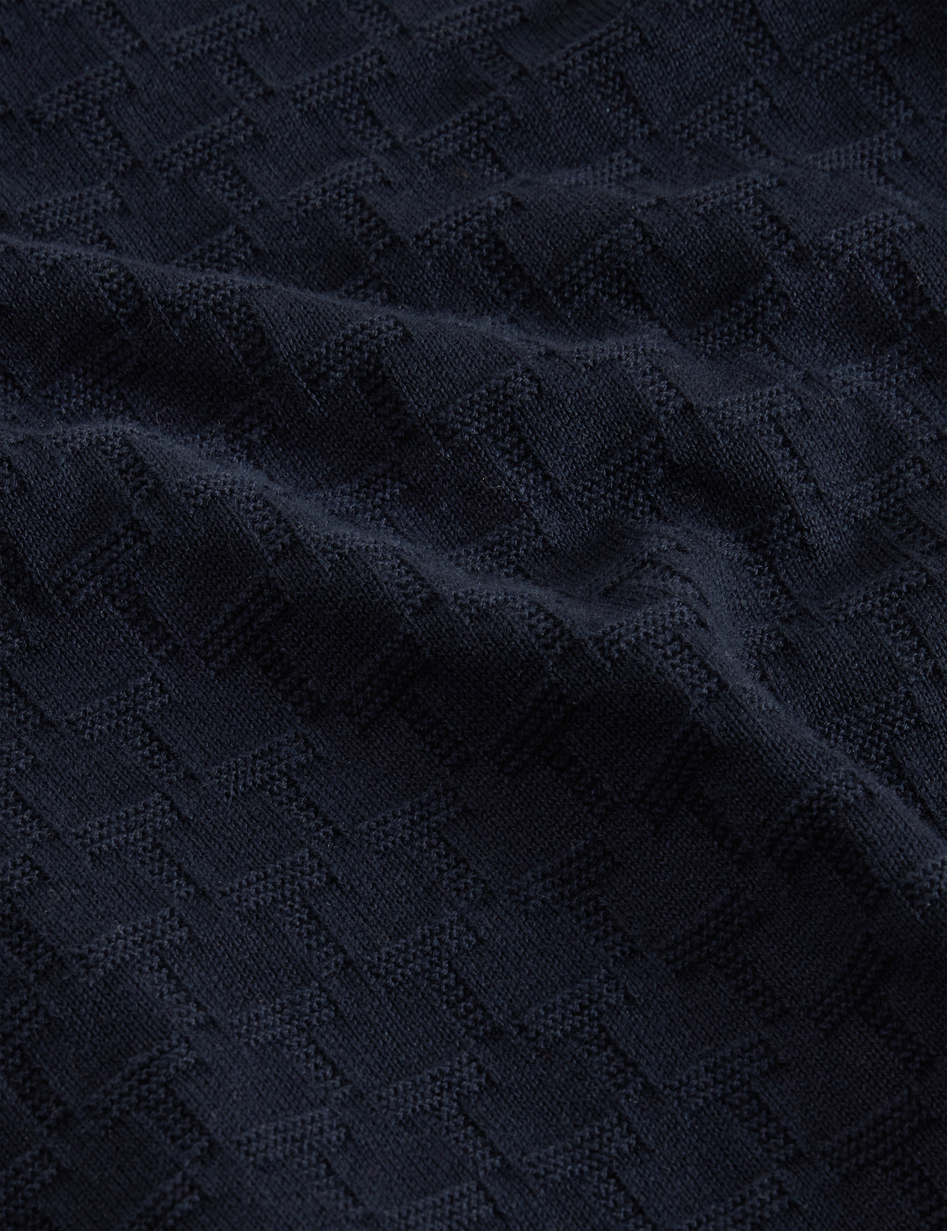 Sainsy T Stitch Crew Neck Navy