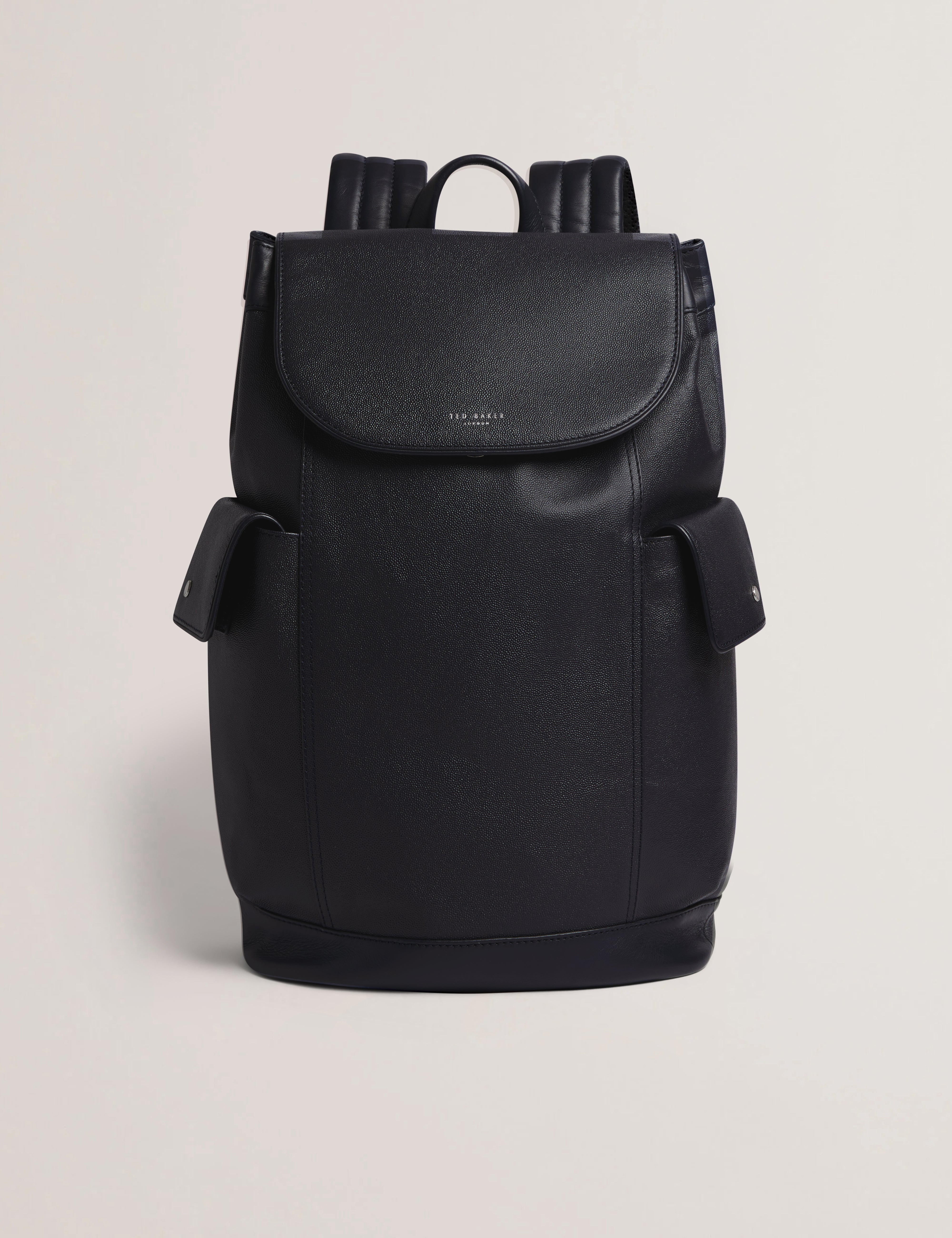 حقيبة ظهر Kailebs المصنوعة من جلد الكافيار باللون الكحلي الداكن