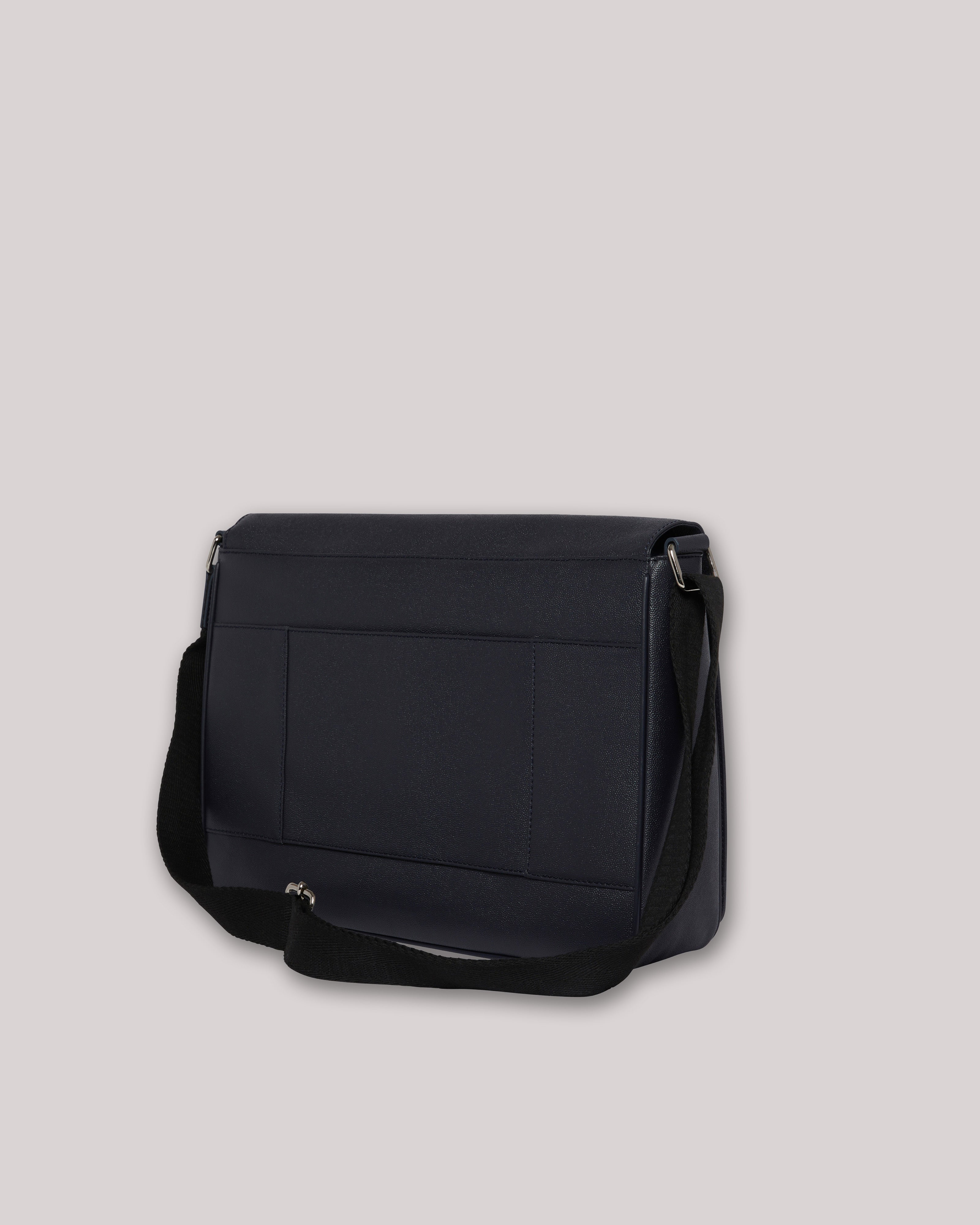 حقيبة كامرون جلد كافيار ماسنجر Dk-Navy