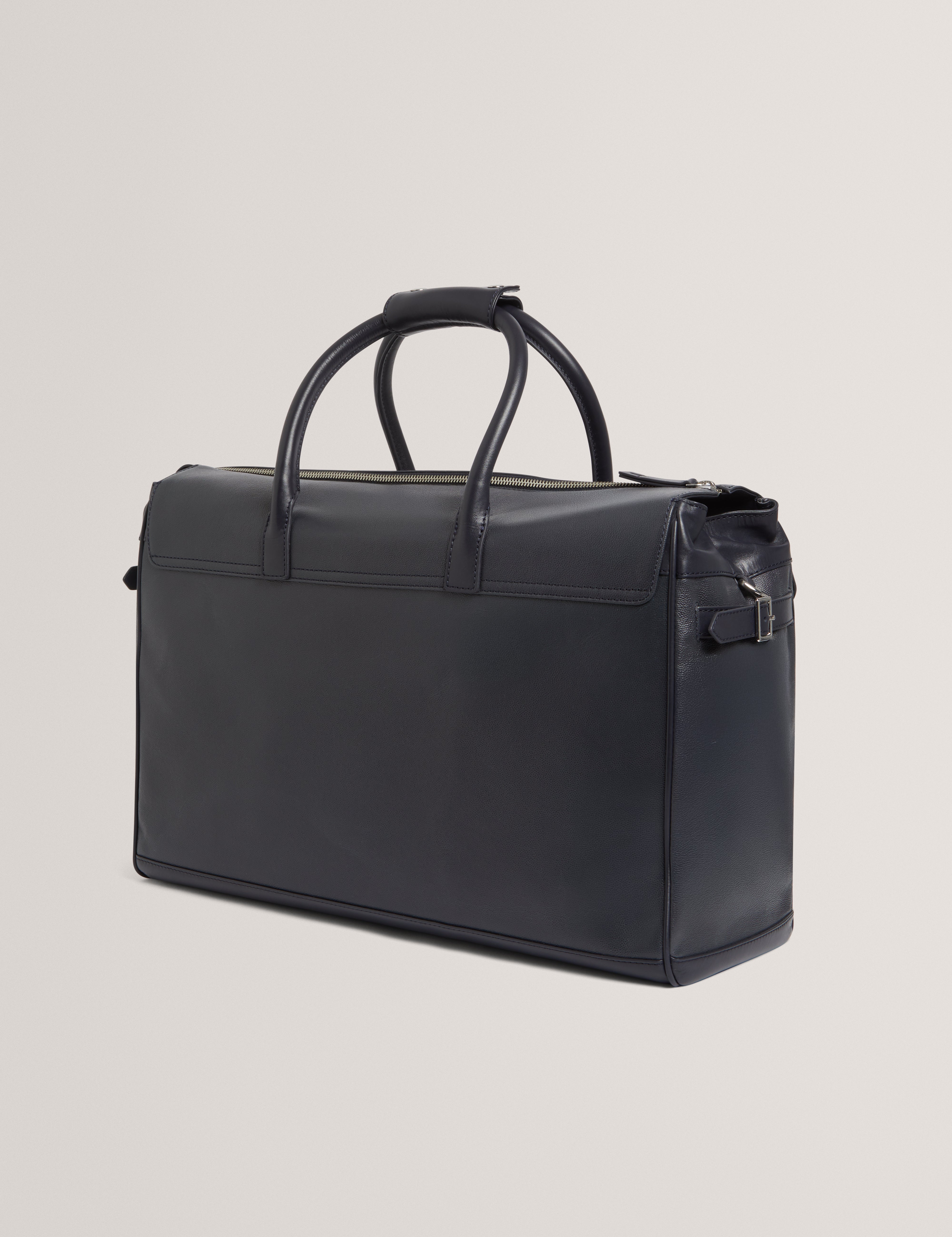 Karters Caviar Leather Weekend Bag Dk-Navy