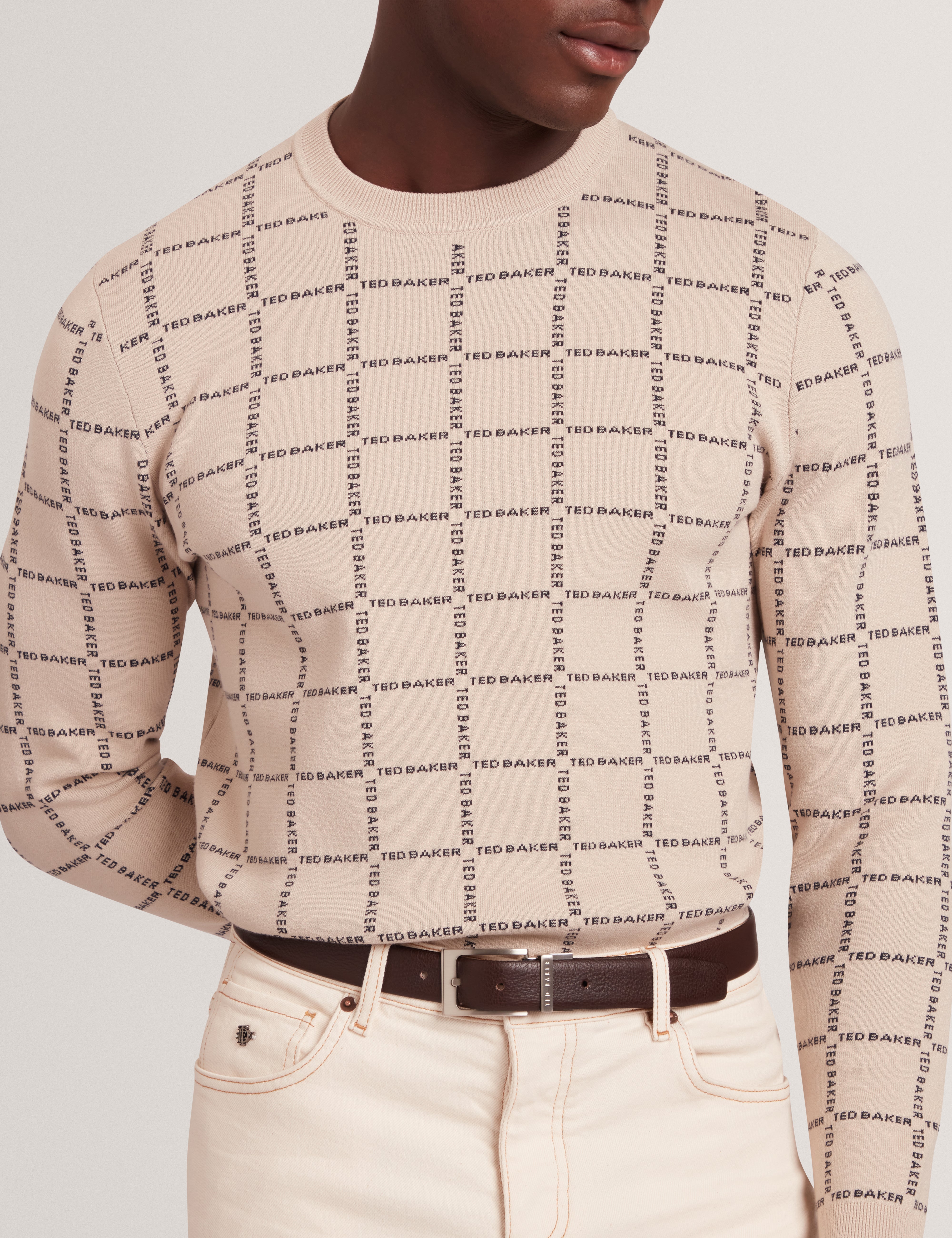 كارمر حزام من الجلد لون بني داكن