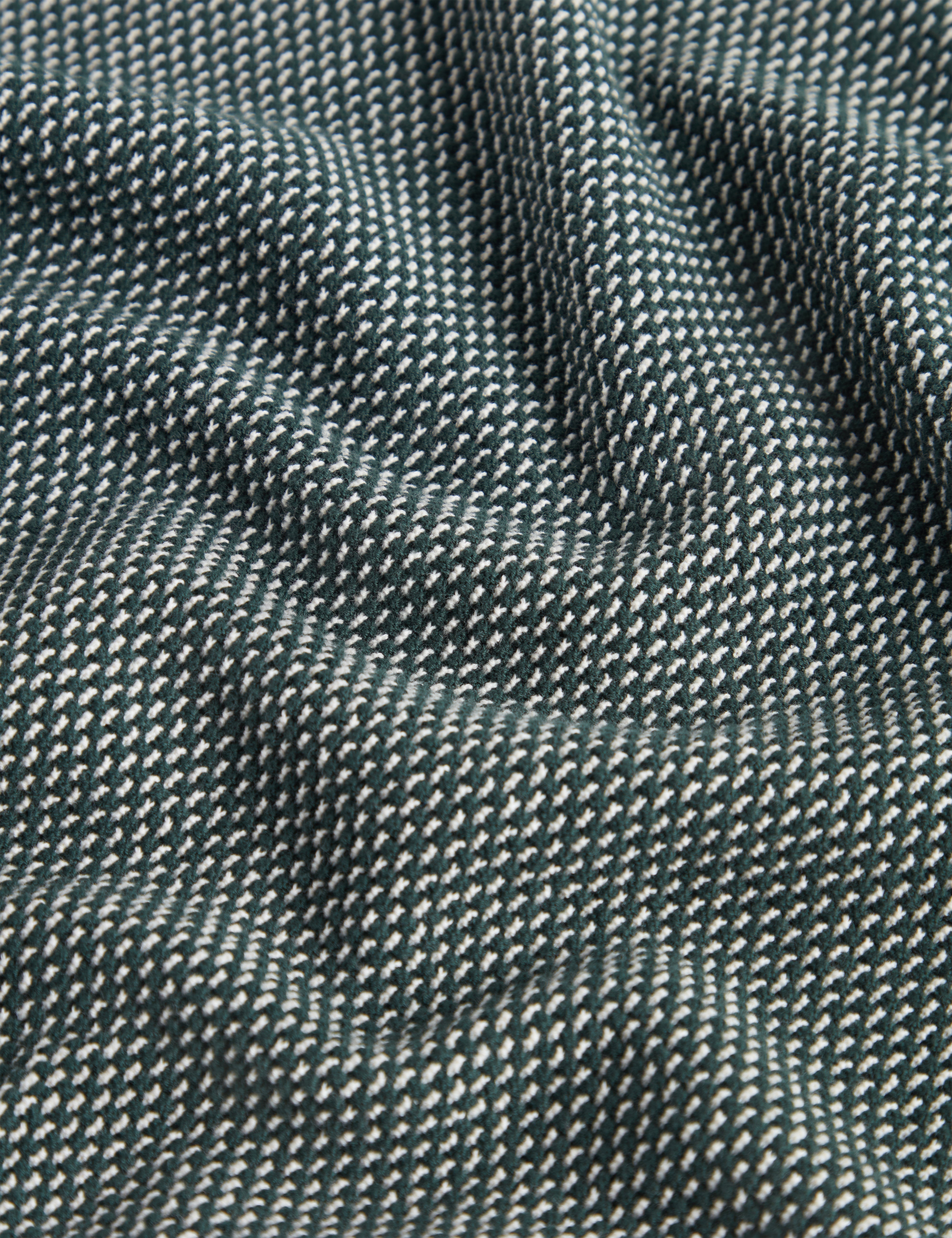 Gregry Short Sleeve Small Stitch Knitted Polo Dk-Green