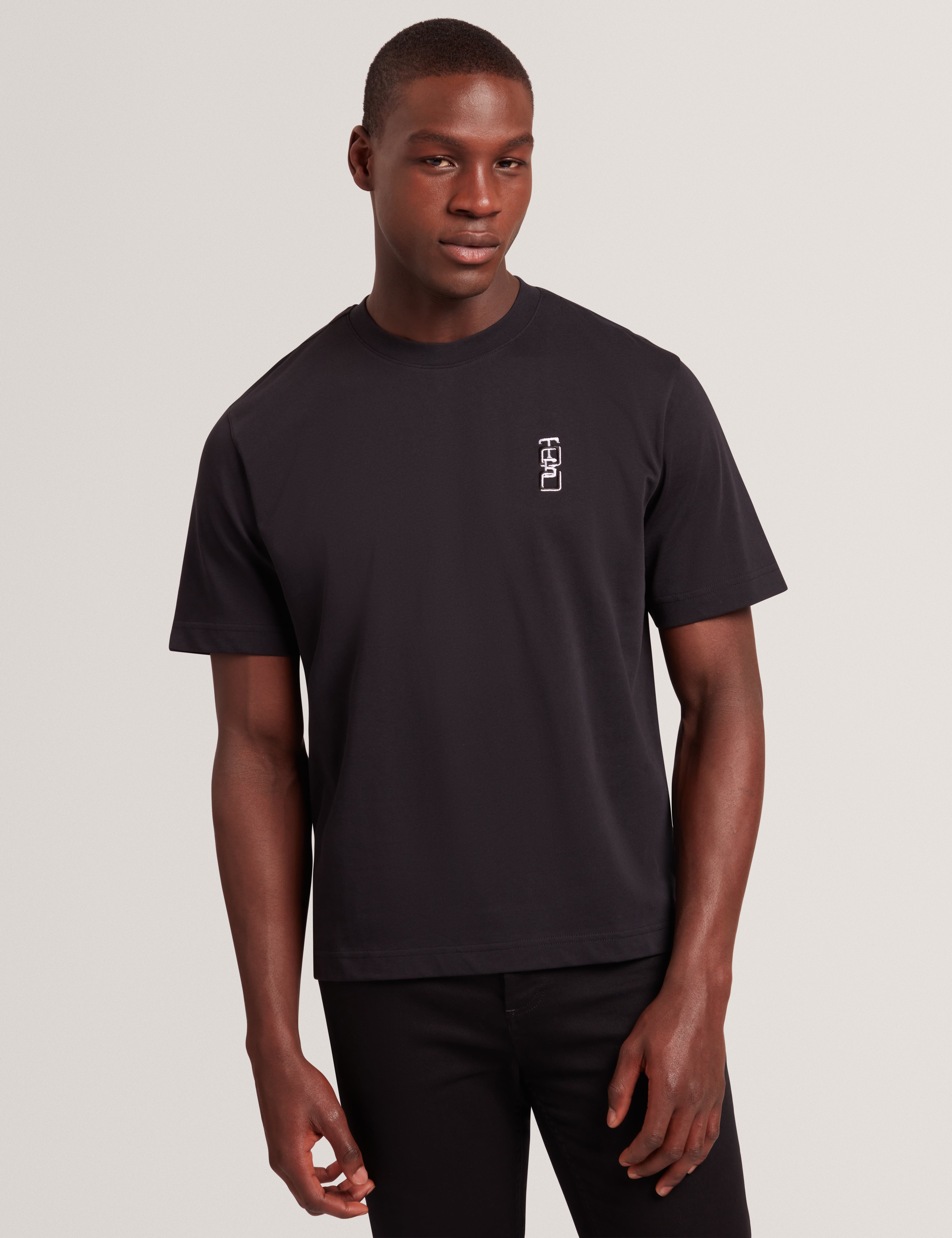 Kuyrt Short Sleeve Branded Tee Black