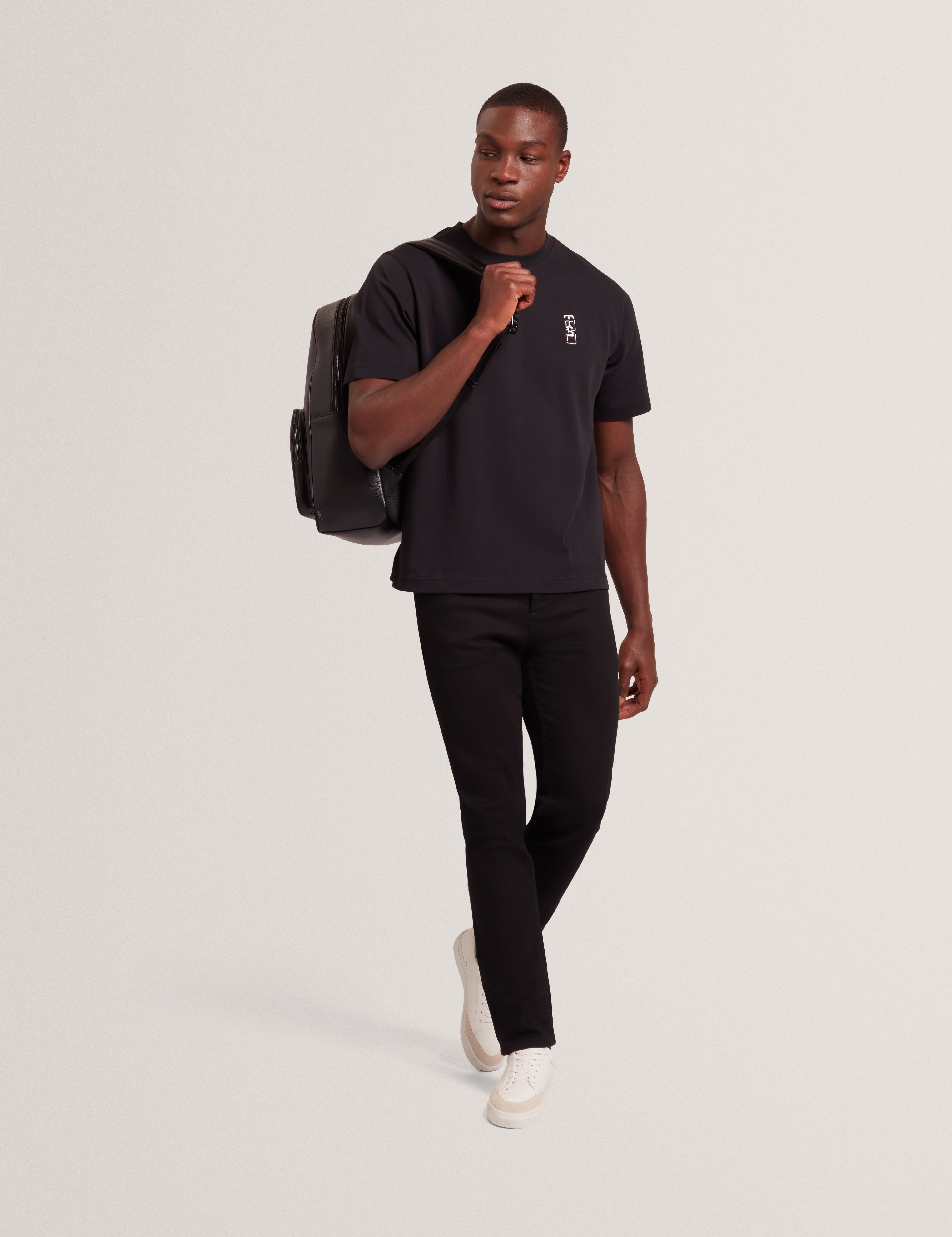 Kuyrt Short Sleeve Branded Tee Black