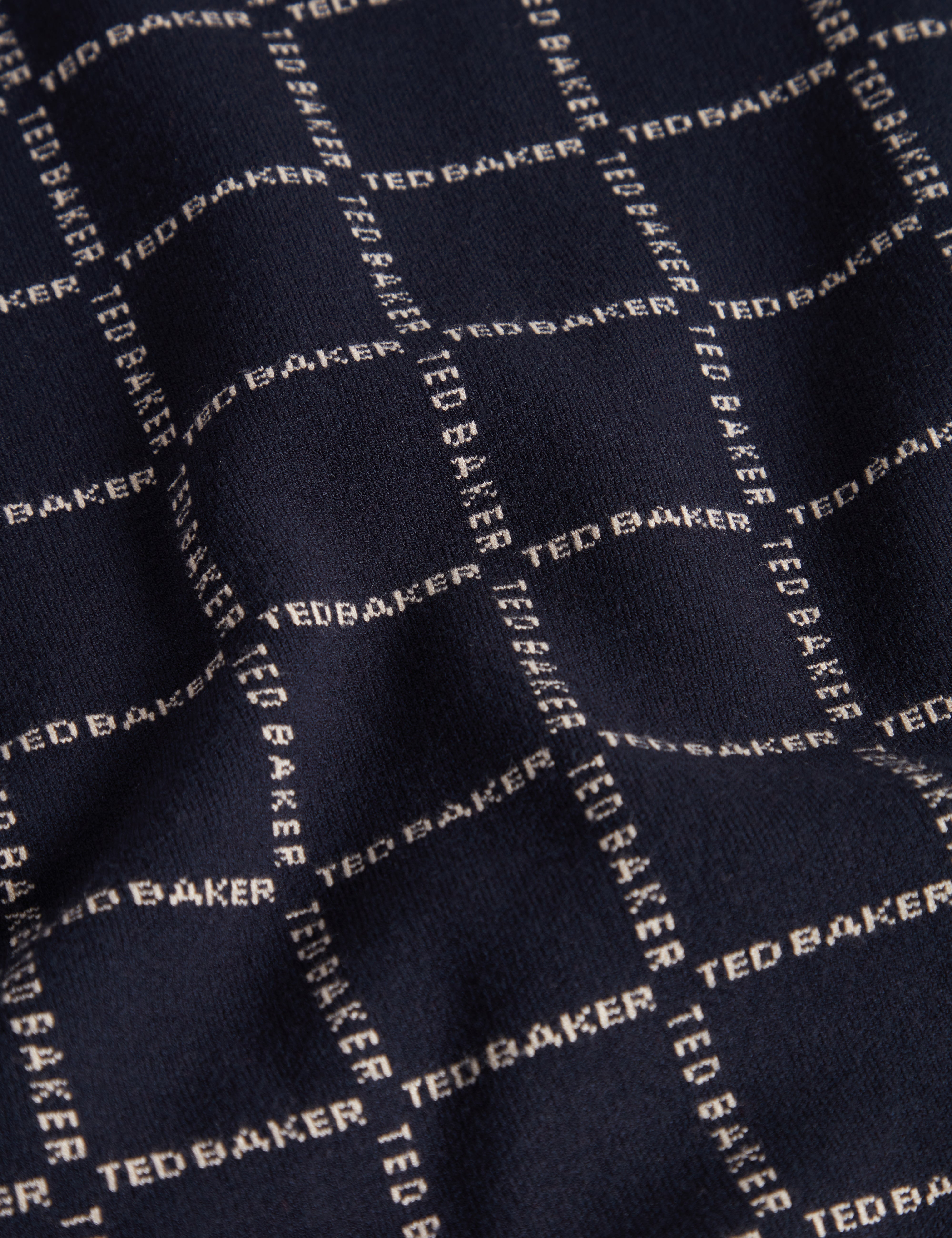 Harlens Short Sleeve Branded Check Polo Navy