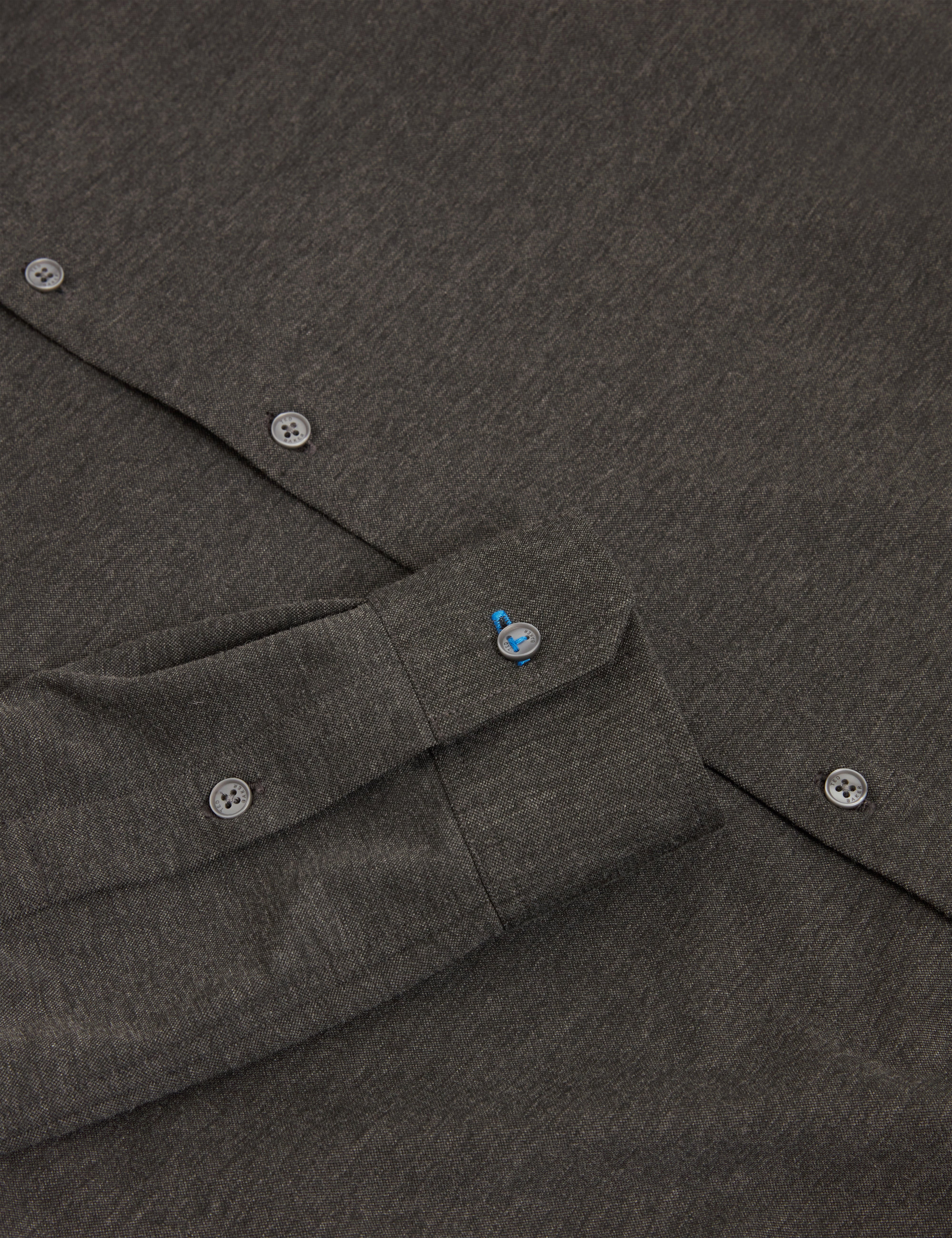 نورتون قميص بمزيج من الصوف لون رمادي