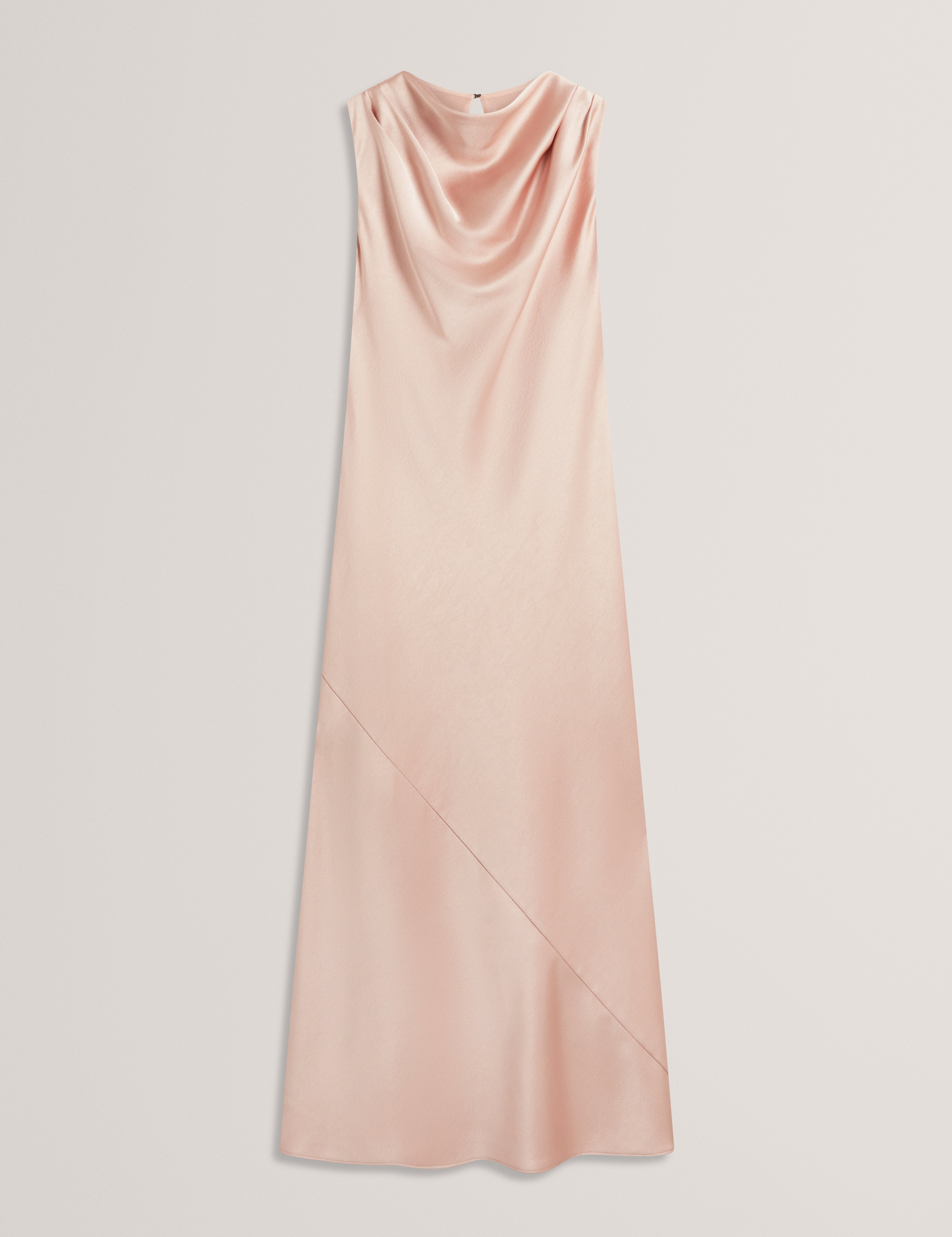 Liimaa Drape Neck Midi Dress Dusky-Pink