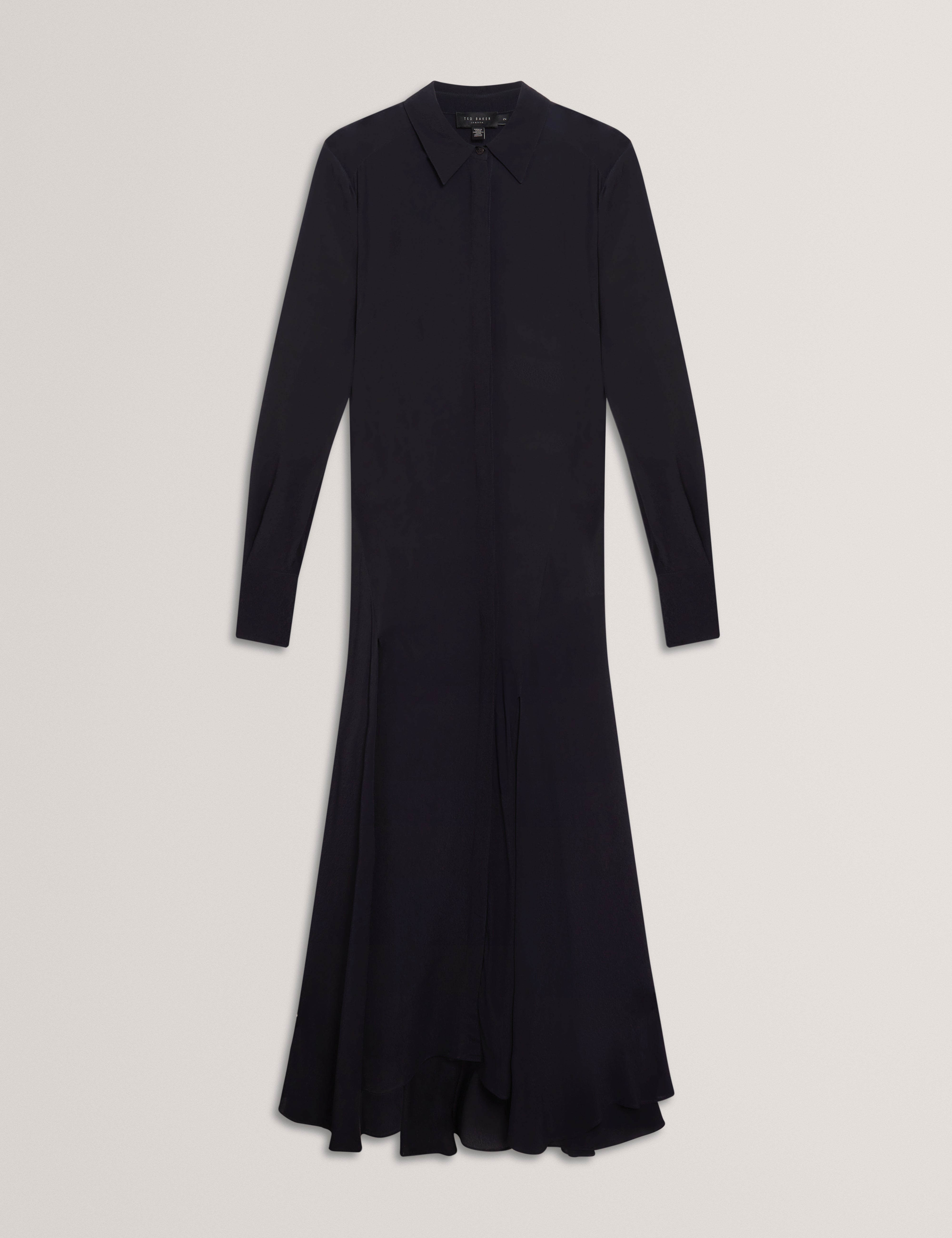 Aluma Midi Shirt Dress Navy