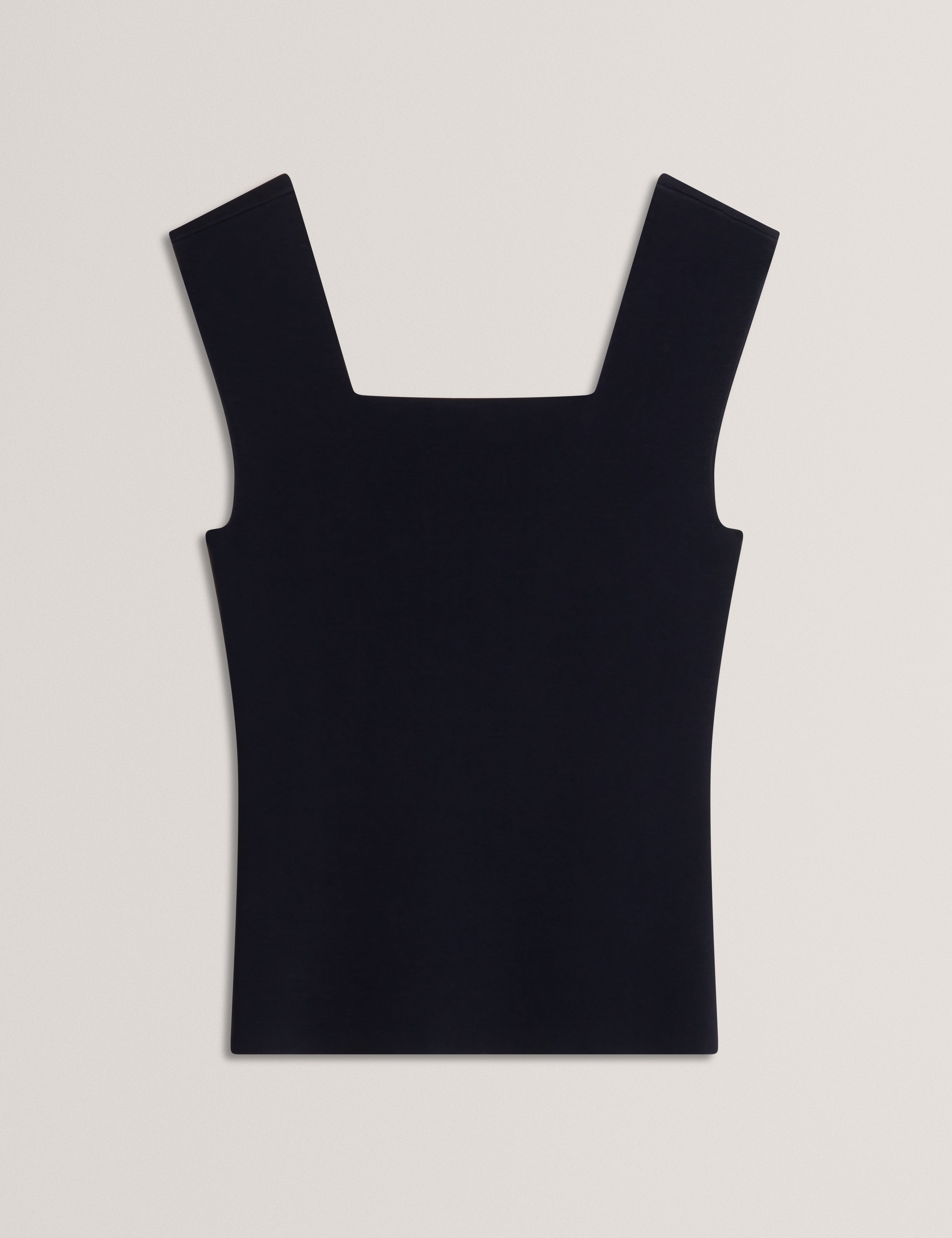 Binkkii Square Neck Sleeveless Knit Top Navy